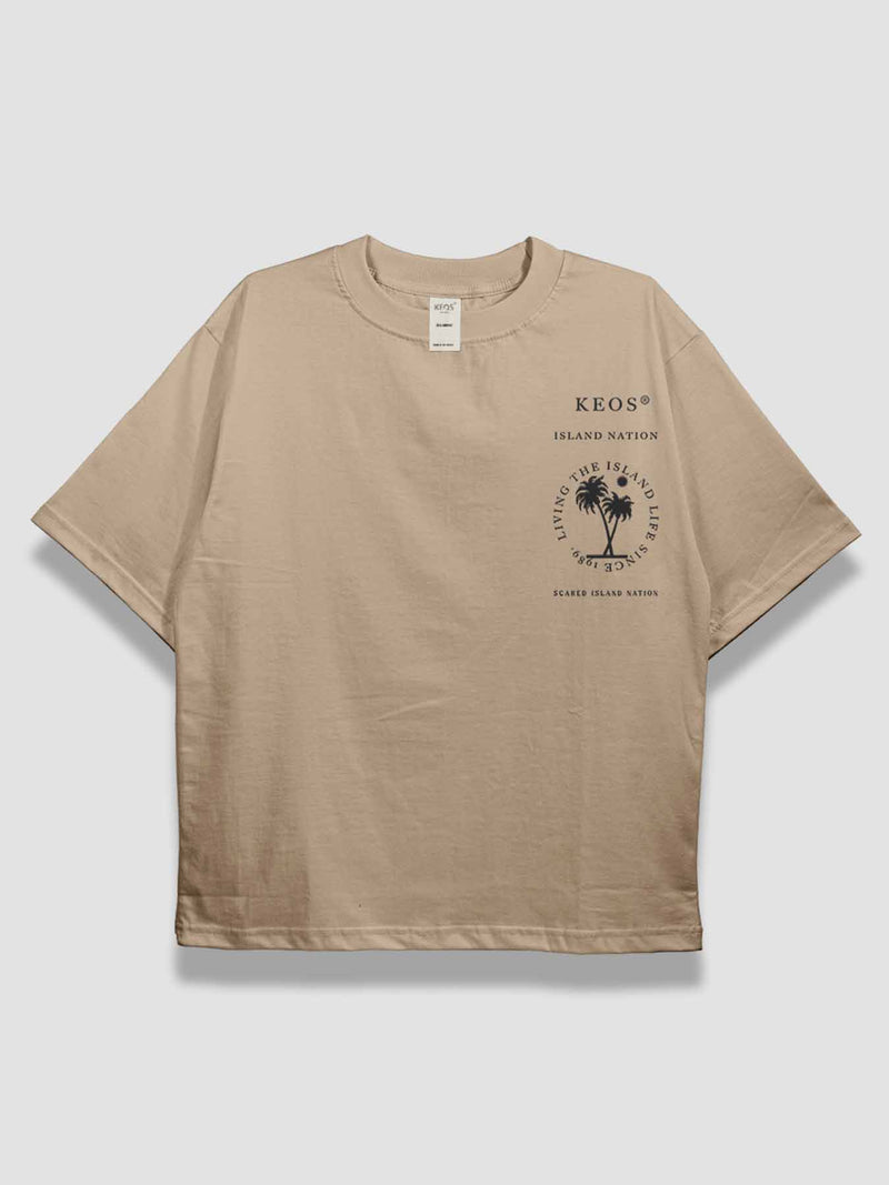 Keos Island Nation Urban Fit Oversized T-shirt
