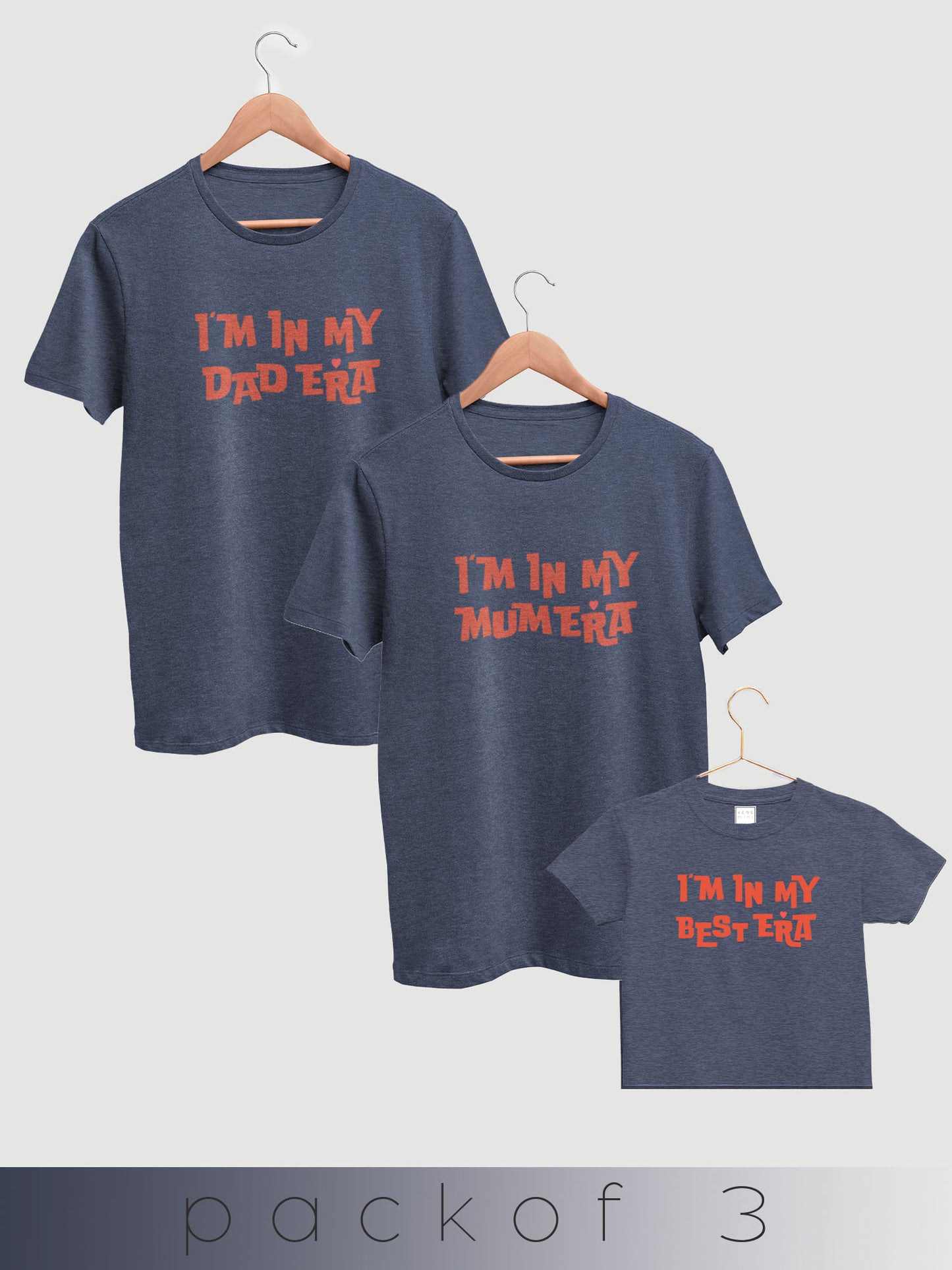 mini & Me Matching T-Shirts – “Family Era” (Pack of 3)