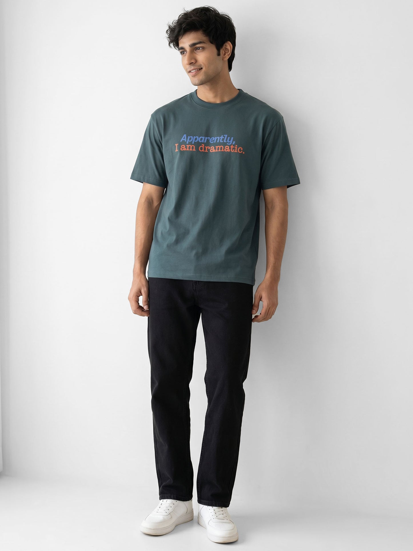 Organic Cotton Graphic T-Shirt – “Apparently, I am Dramatic ” | Regular Fit