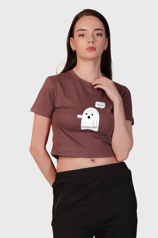 Boo Organic Cotton Crop Top - keos.life