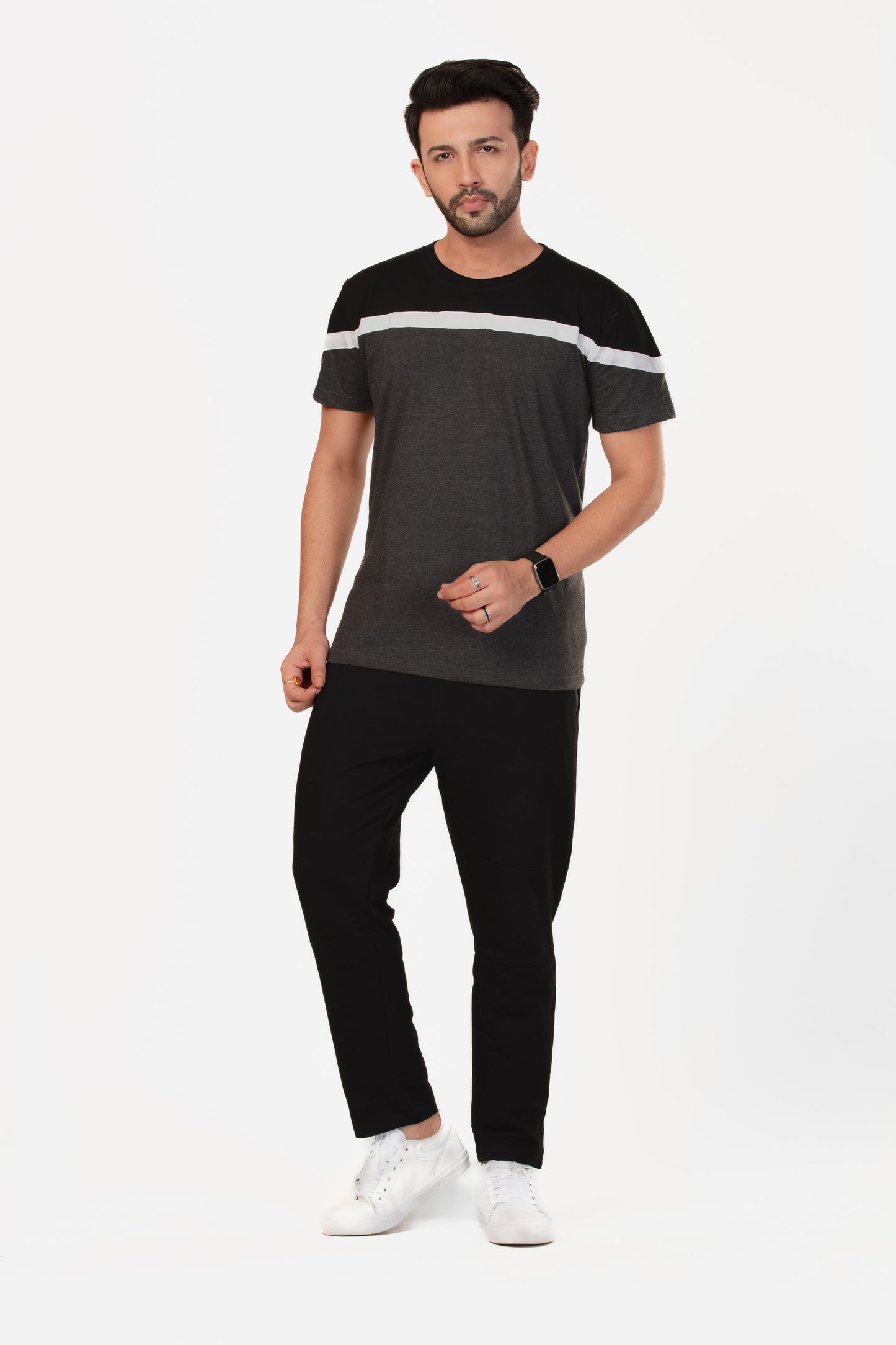 Colour Block Organic Cotton T-shirt