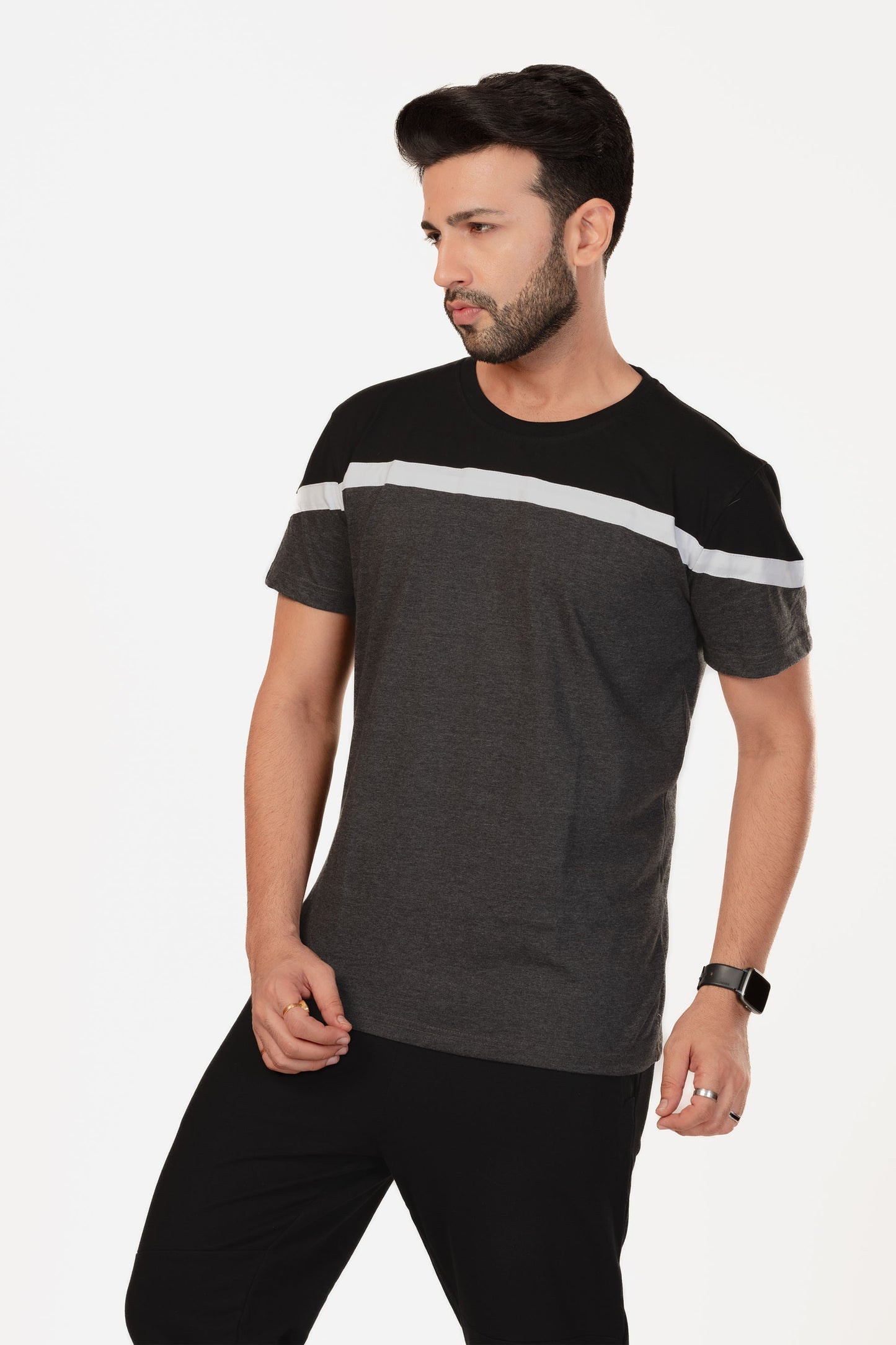 Colour Block Organic Cotton T-shirt