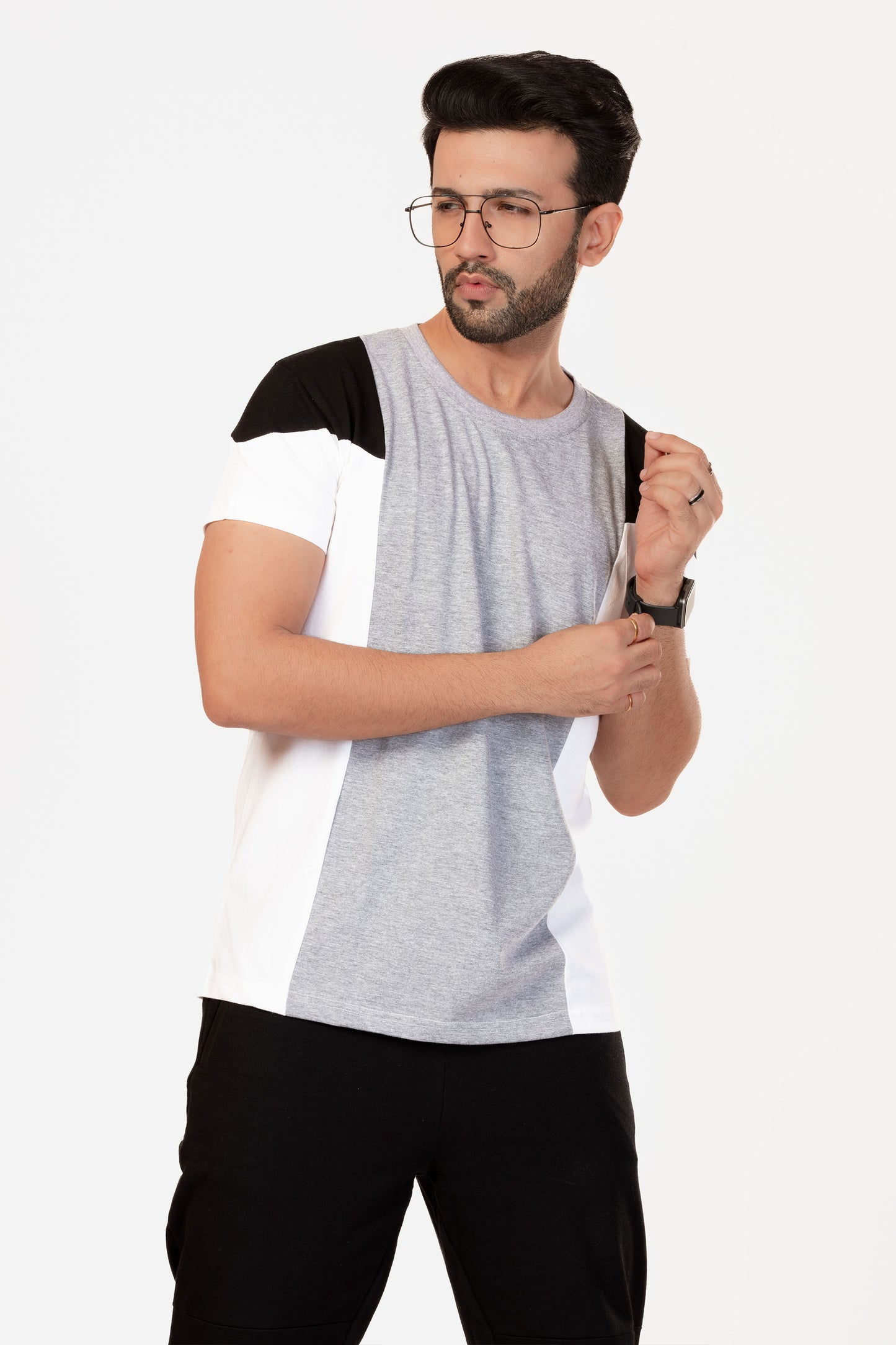 Colour Block Organic Cotton T-shirt