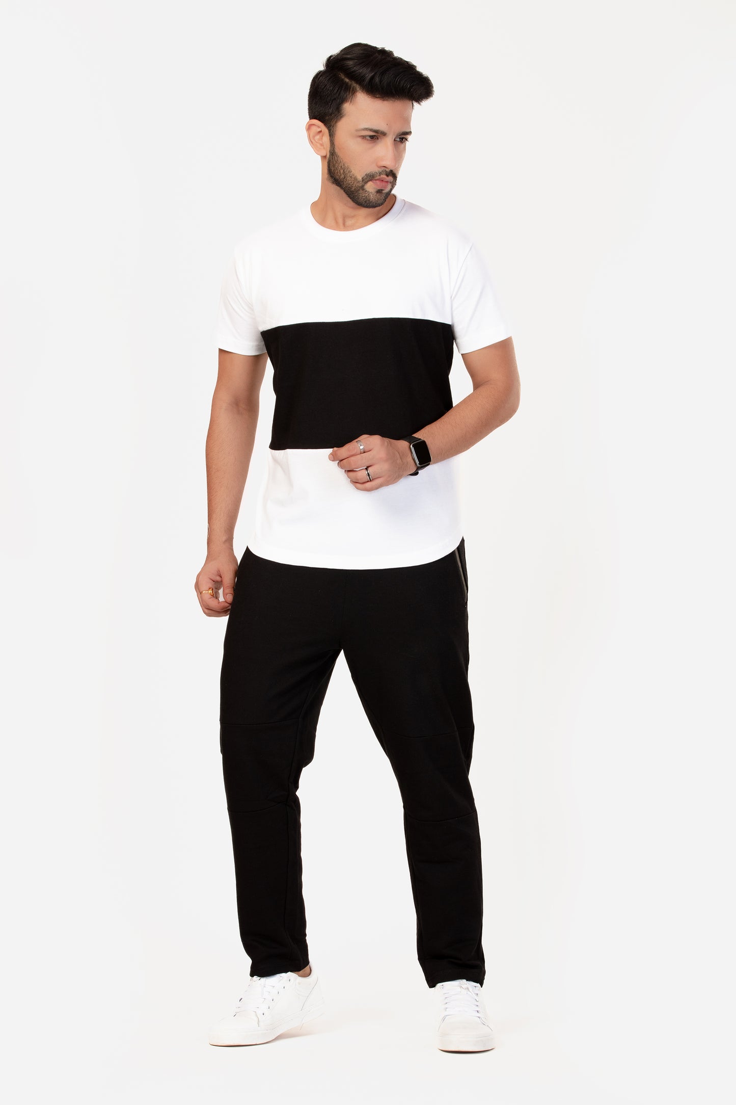 Colour Block Organic Cotton T-shirt