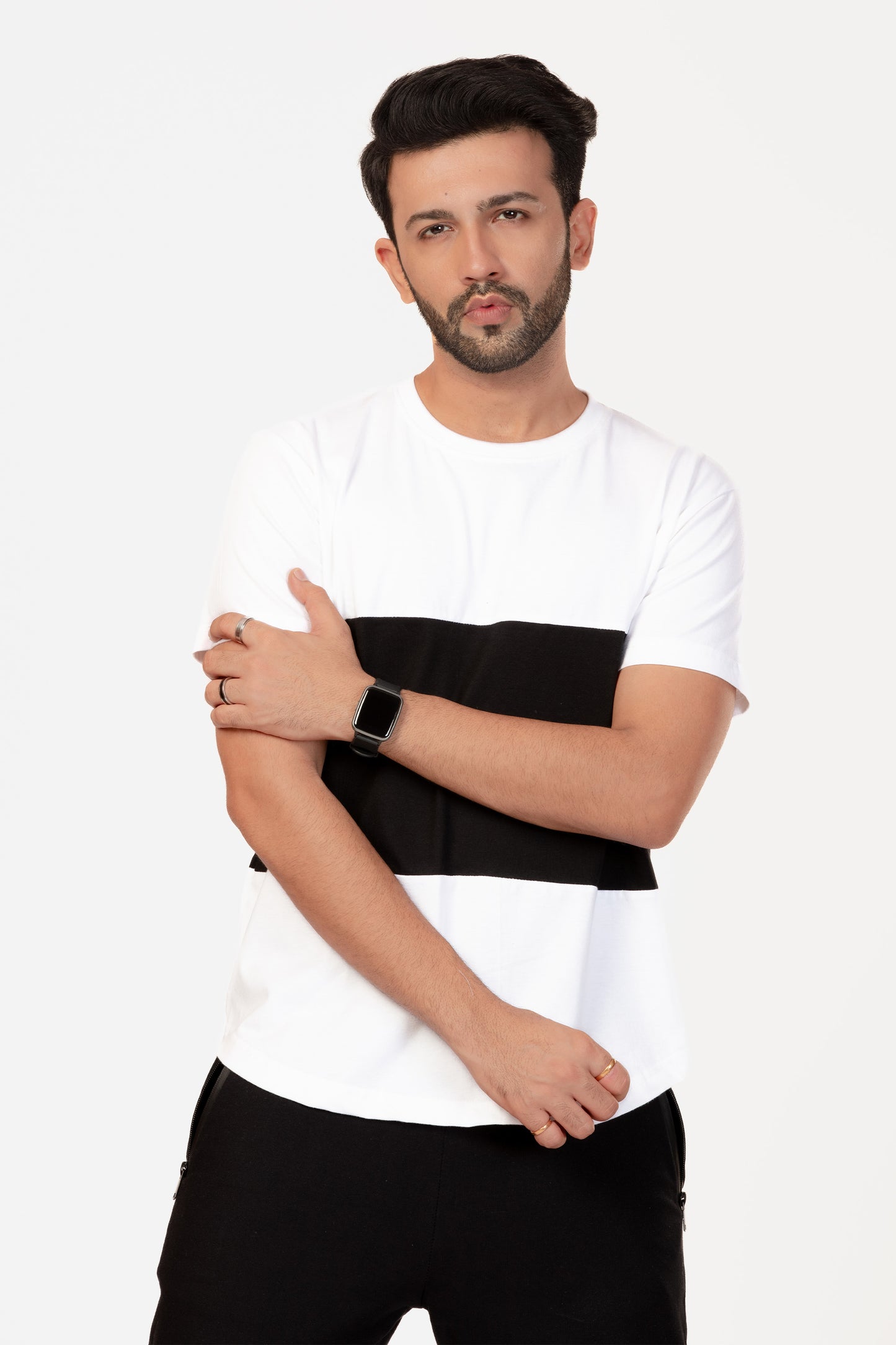 Colour Block Organic Cotton T-shirt