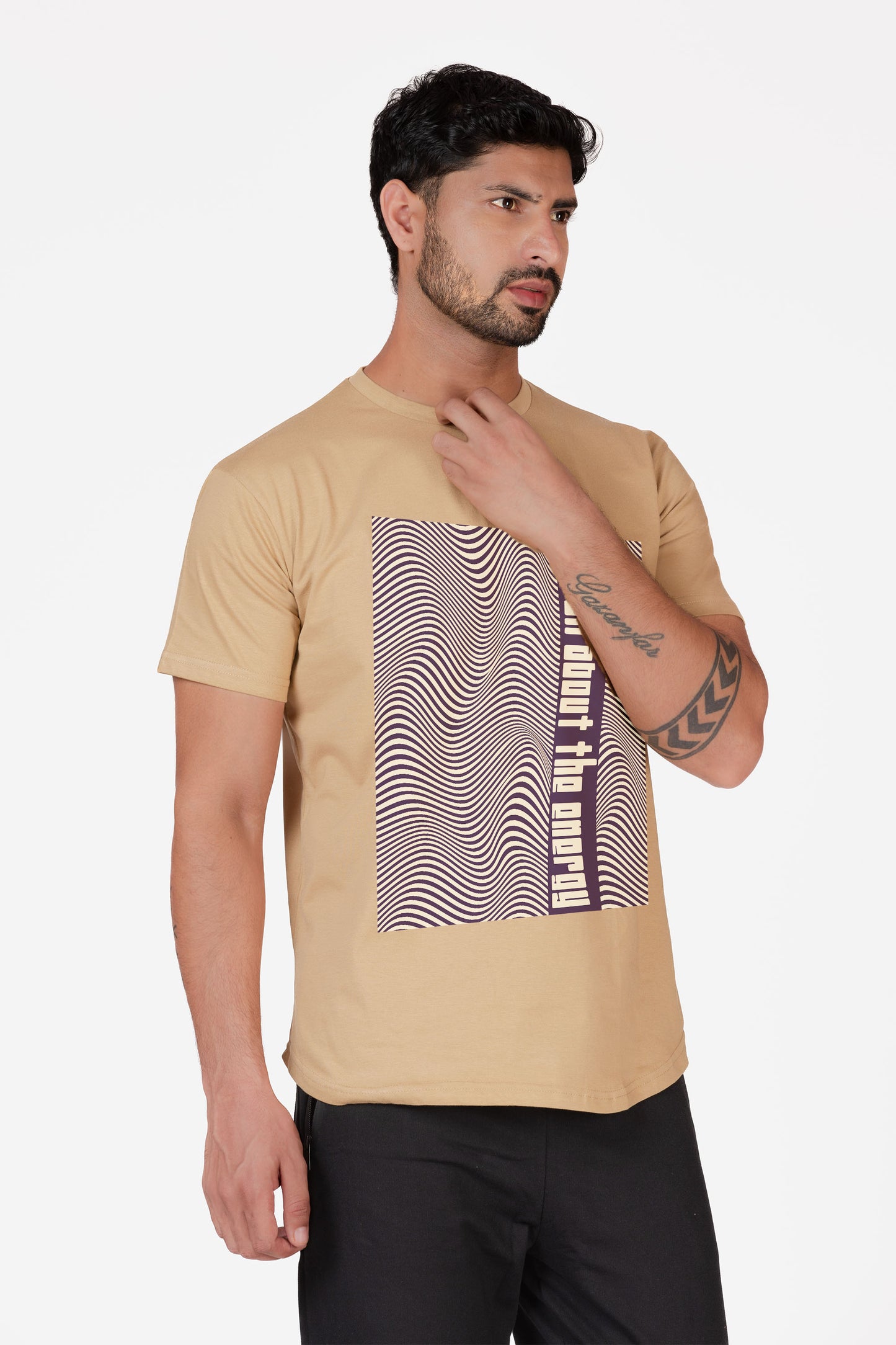 It's All About The Energy Organic Longline Cotton T-shirt - keos.life