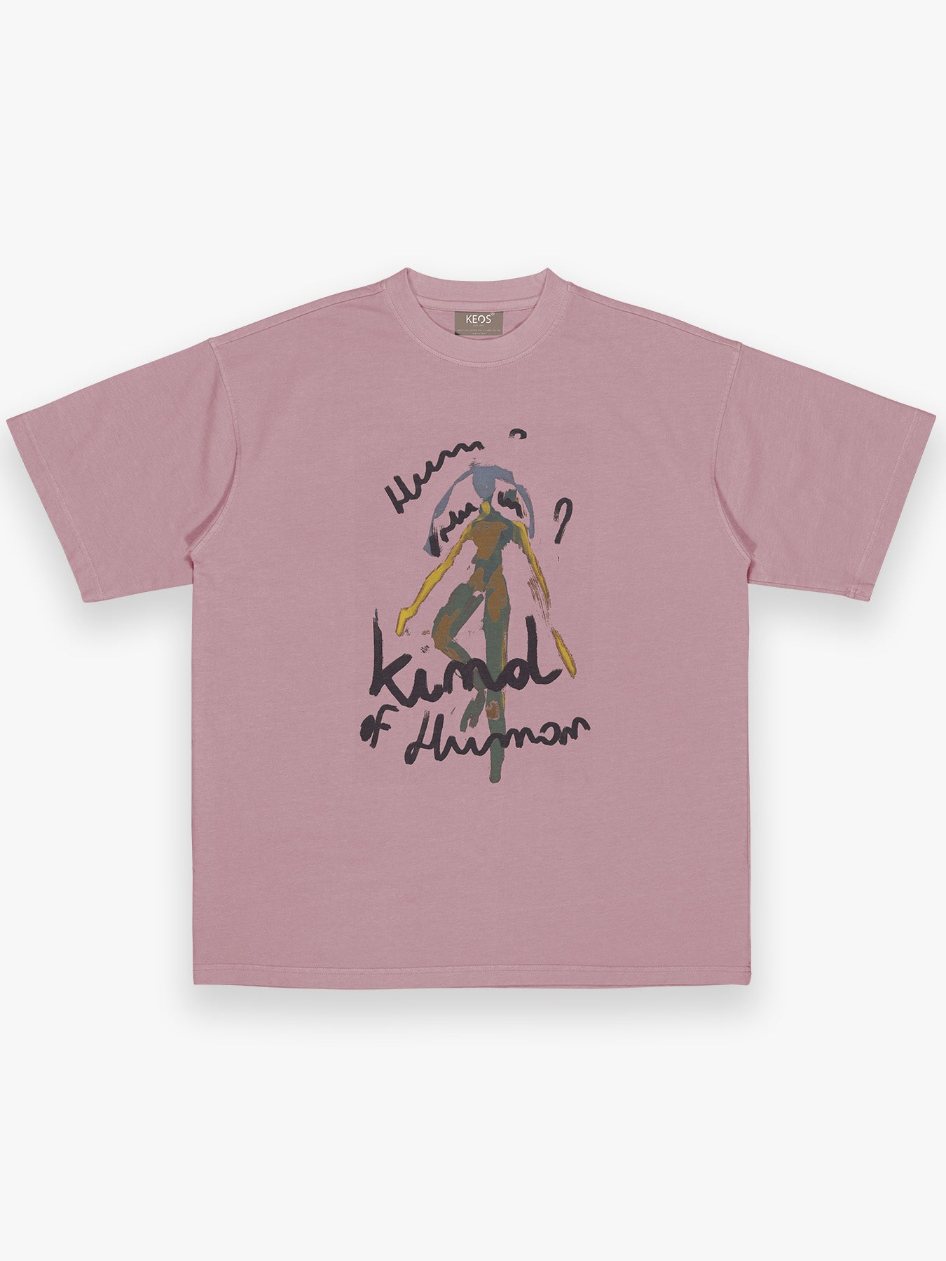 Premium Terry Graphic T-Shirt – Kind Of Human | Oversized Fit | 240 GSM