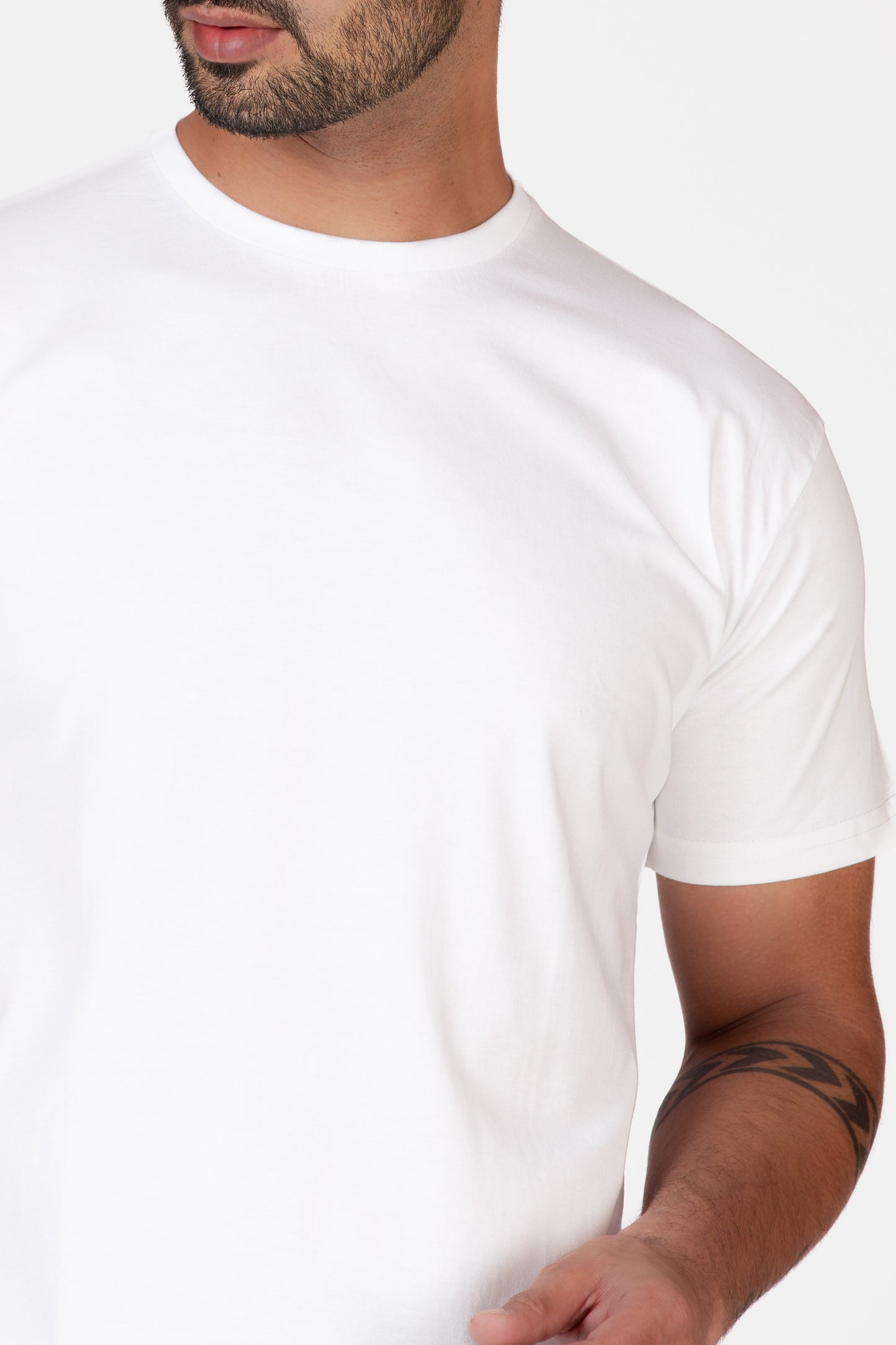 Longline Organic Cotton Essential T-shirt- White - keos.life