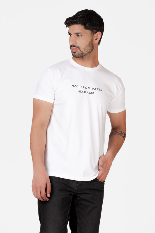 Not From Paris Organic Cotton T-shirt - keos.life