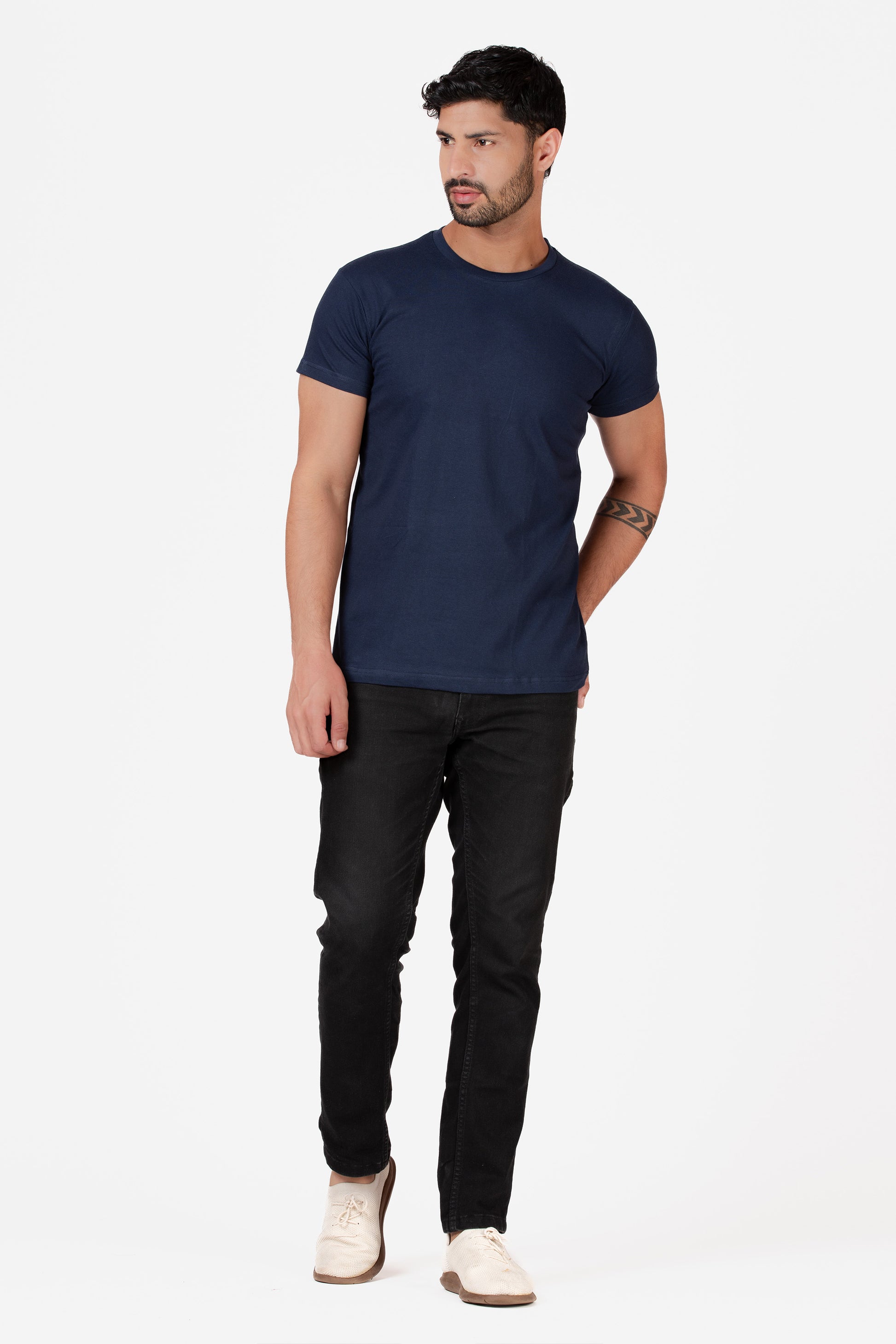 Organic Cotton Essential T-shirt - Navy - keos.life