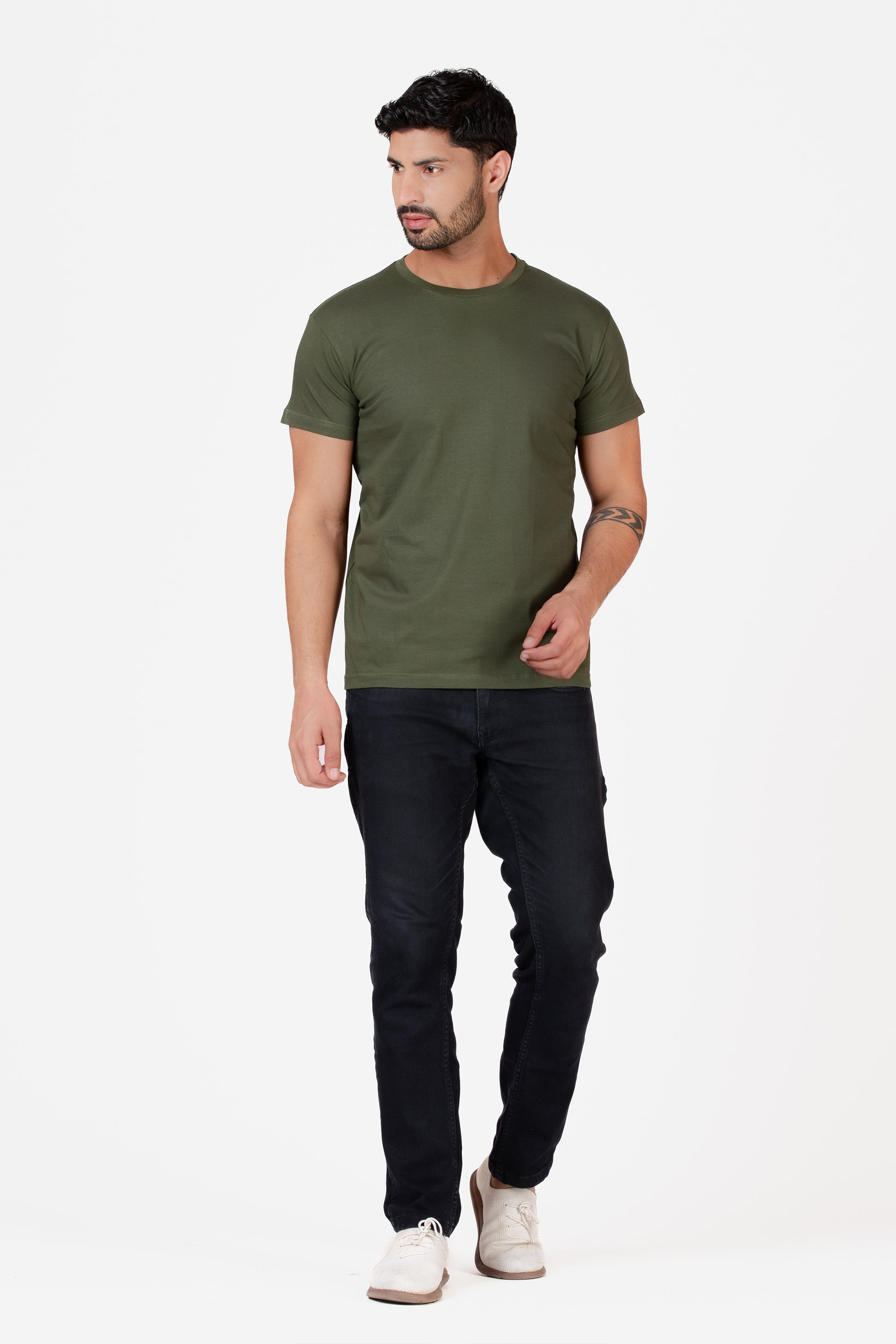 Organic Cotton Essential T-shirt - Olive - keos.life