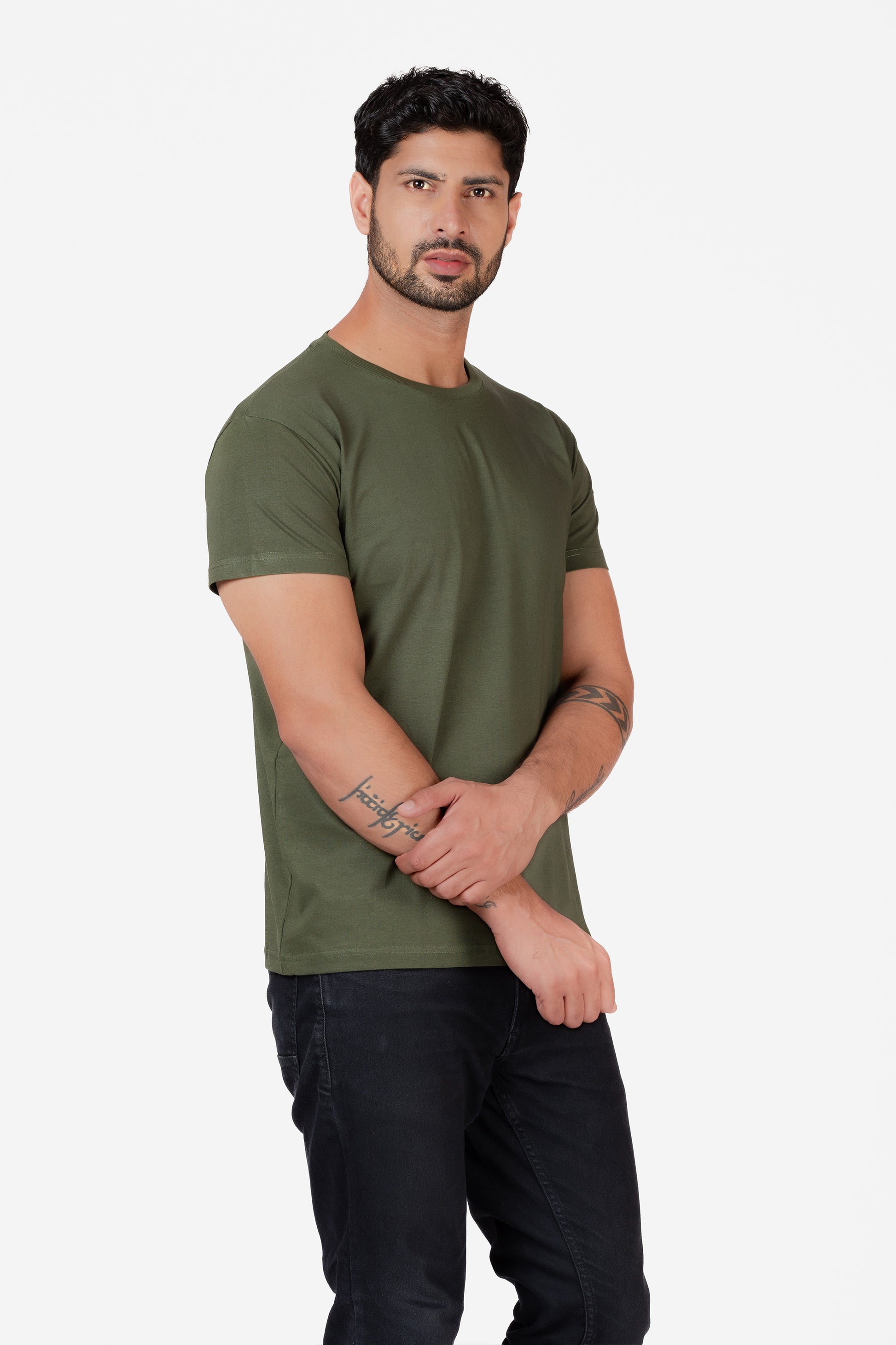 Organic Cotton Essential T-shirt - Olive - keos.life