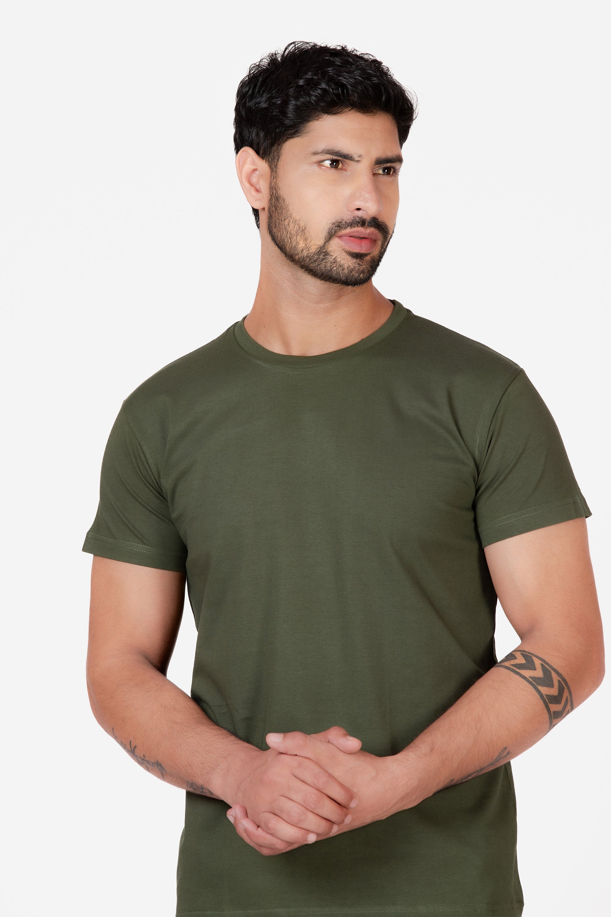 Organic Cotton Essential T-shirt - Olive - keos.life