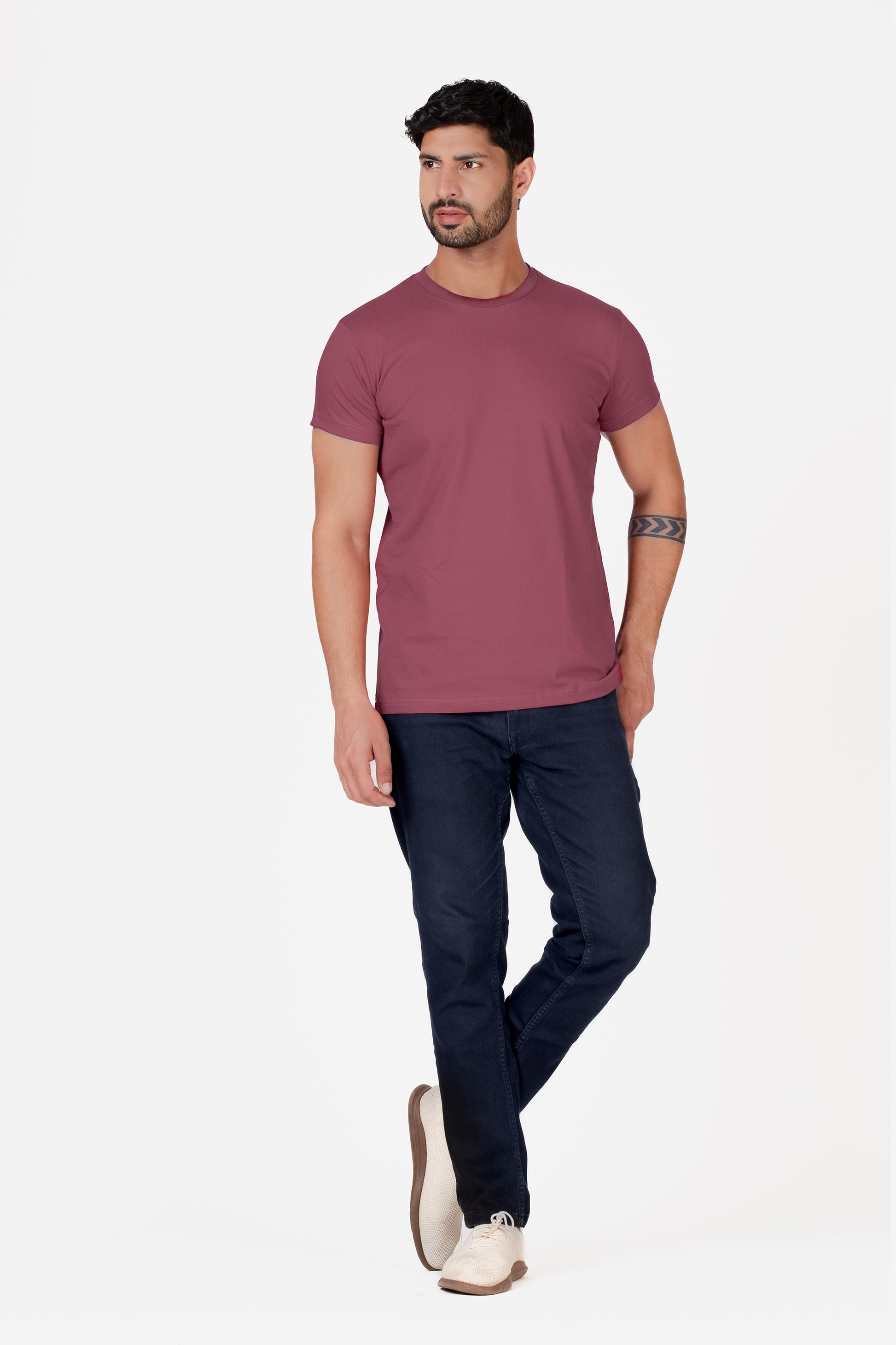 Organic Cotton Essential T-shirt - Deep Lilac - keos.life