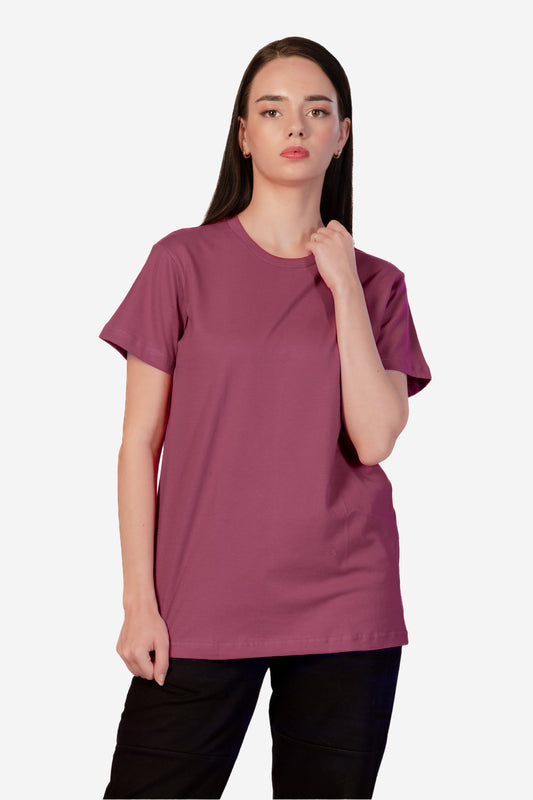 Organic Cotton Essential T-shirt - Deep Lilac - keos.life