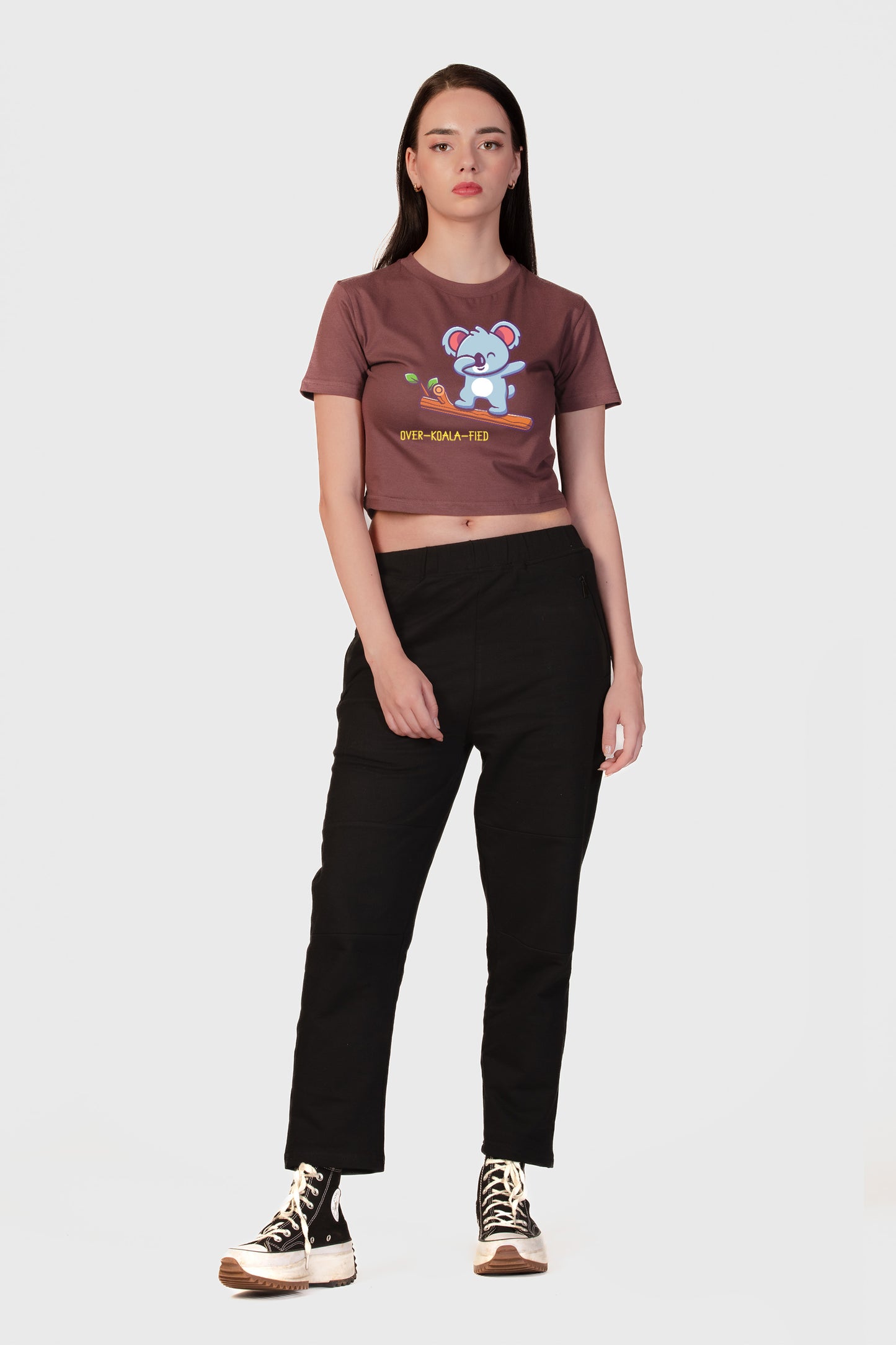 Over-Koala-Fied Organic Cotton Crop Top - keos.life