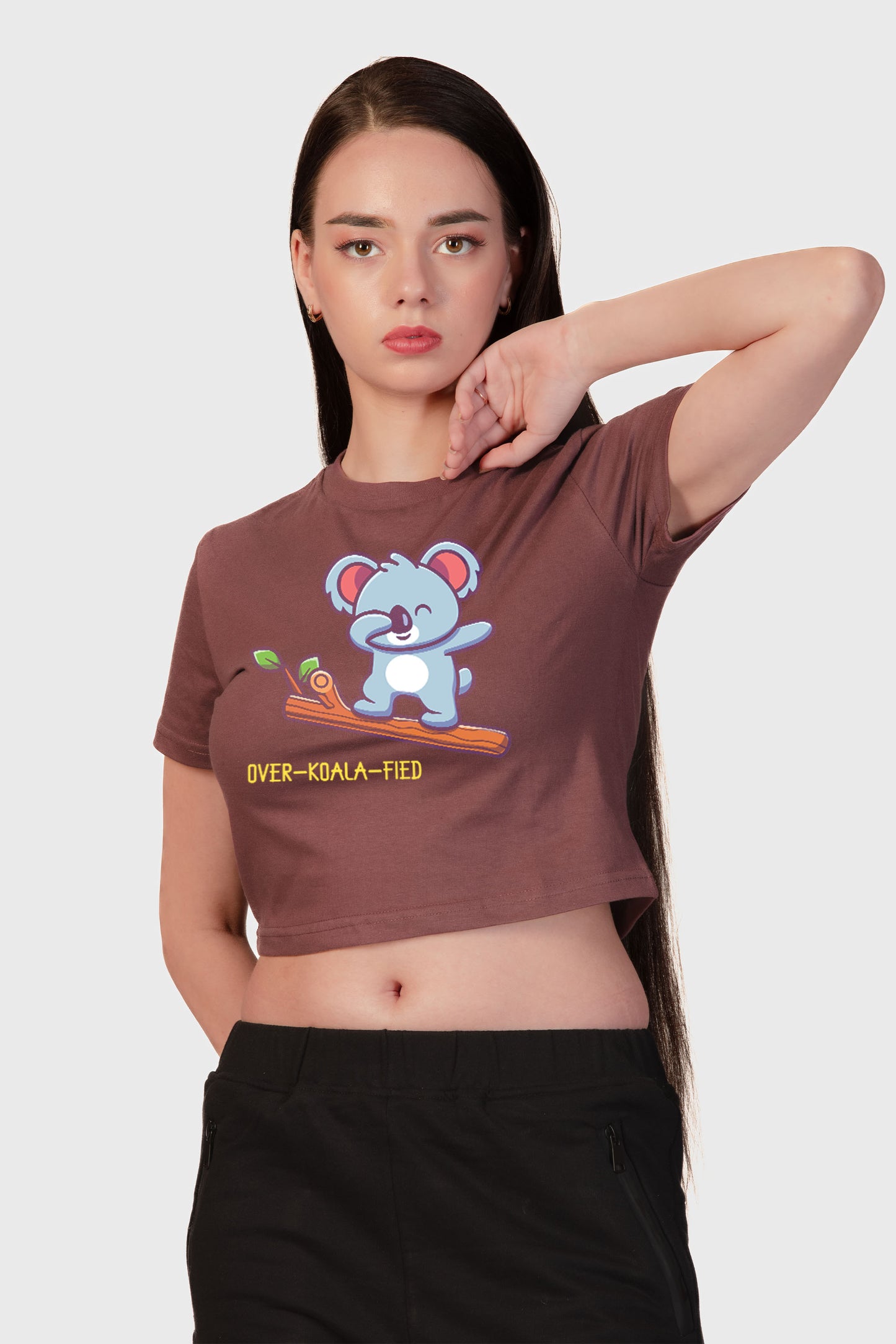 Over-Koala-Fied Organic Cotton Crop Top - keos.life