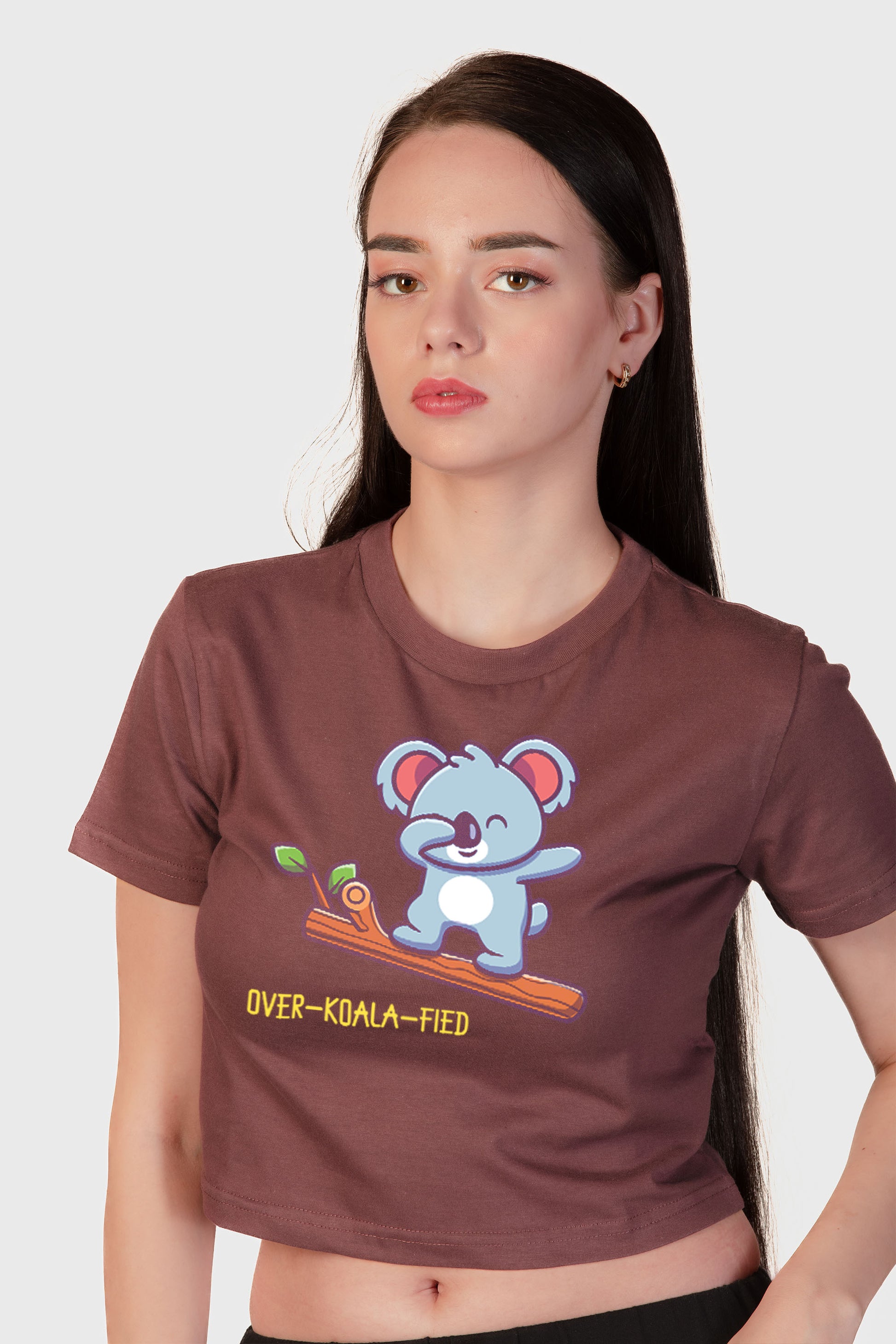 Over-Koala-Fied Organic Cotton Crop Top - keos.life