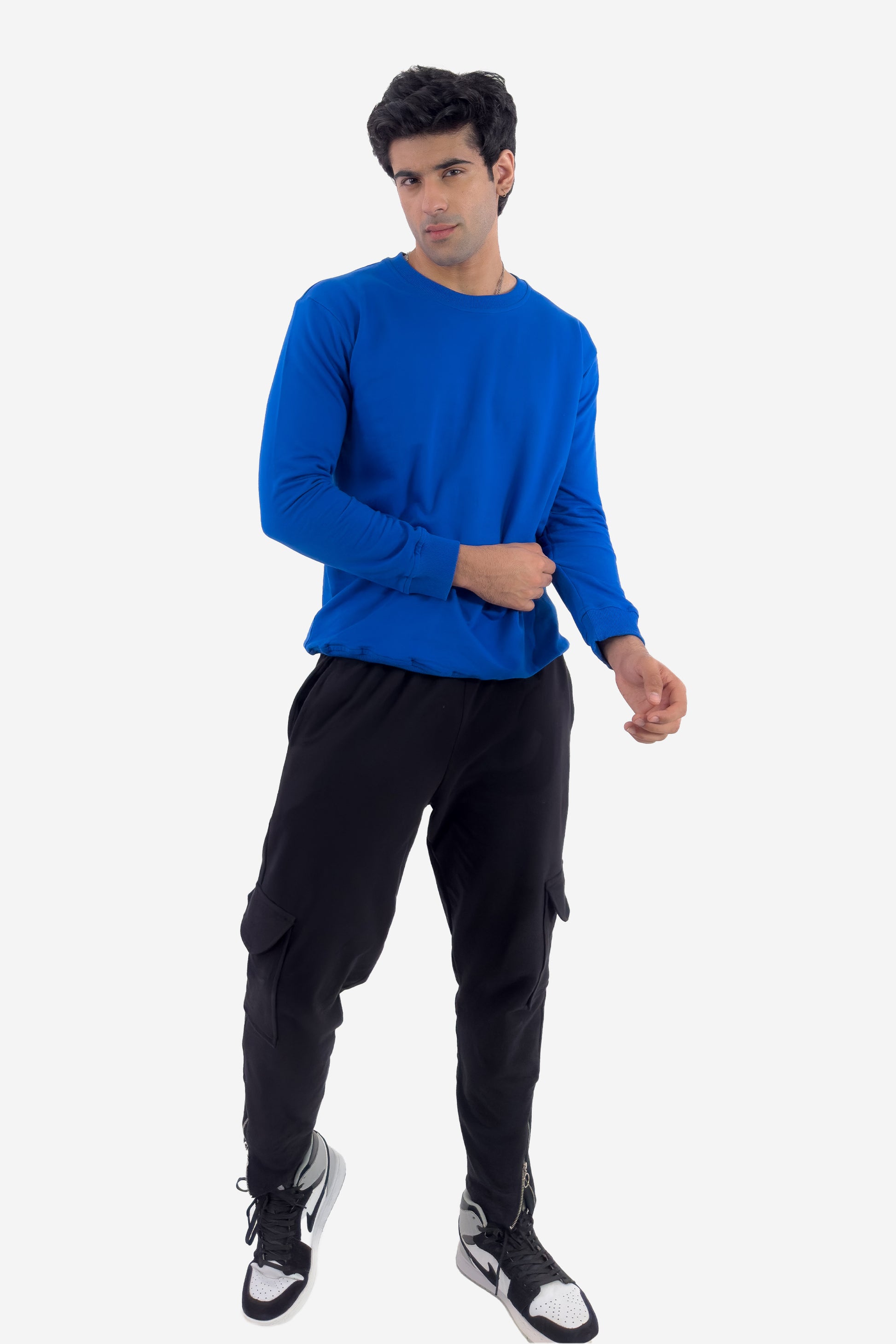 Essential Crewneck Sweatshirt - Navy Blue - keos.life