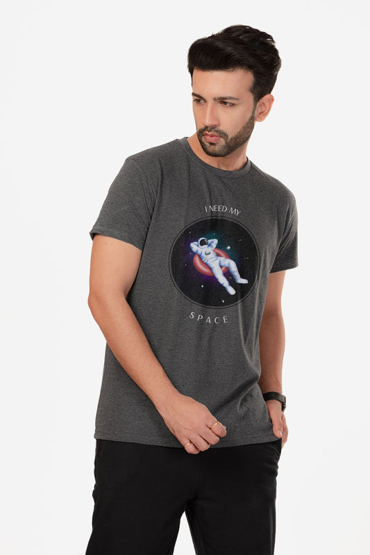 Space - Melange Cotton T-shirt - keos.life
