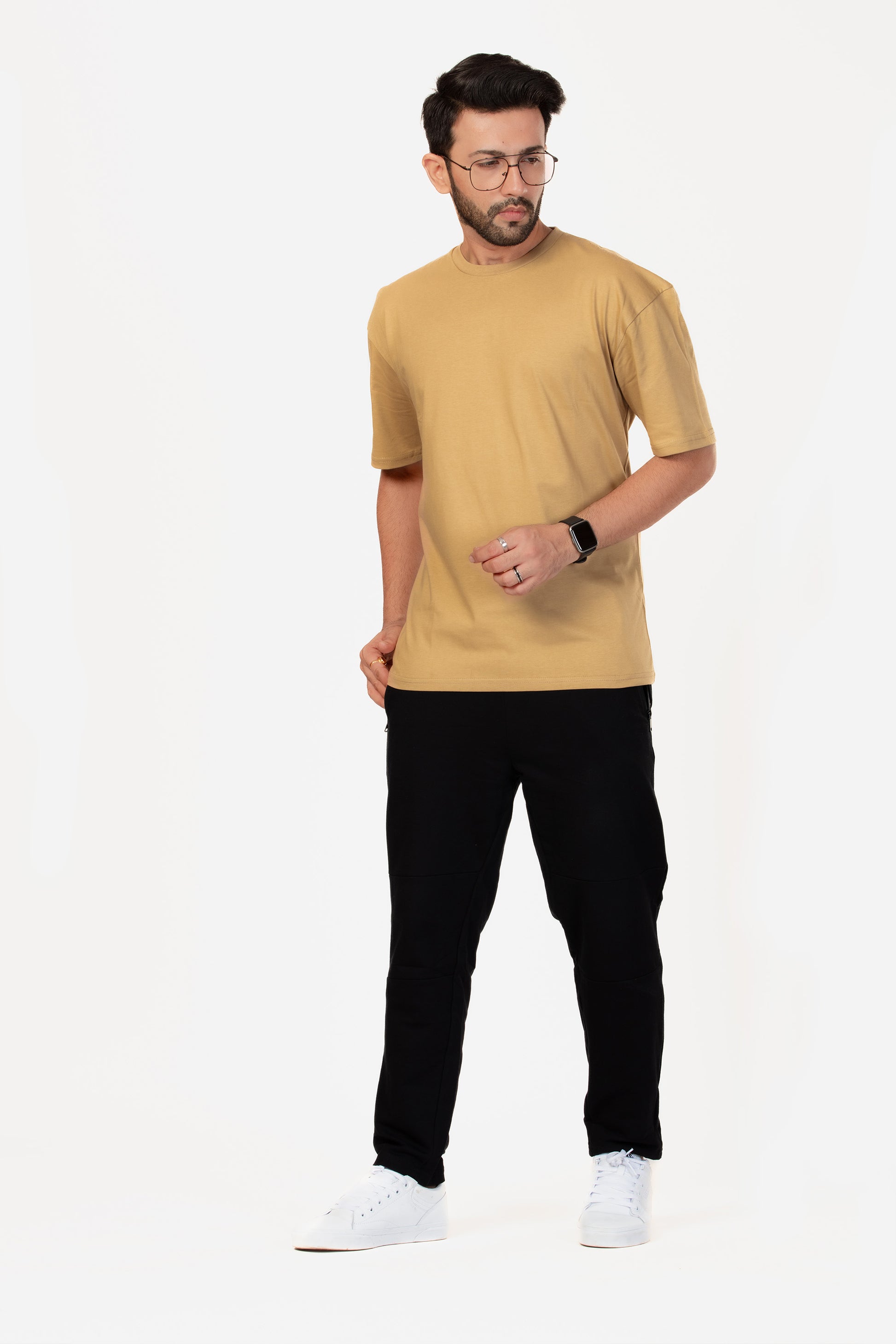 Urban Fit Oversize Essential T-shirt - Sand - keos.life