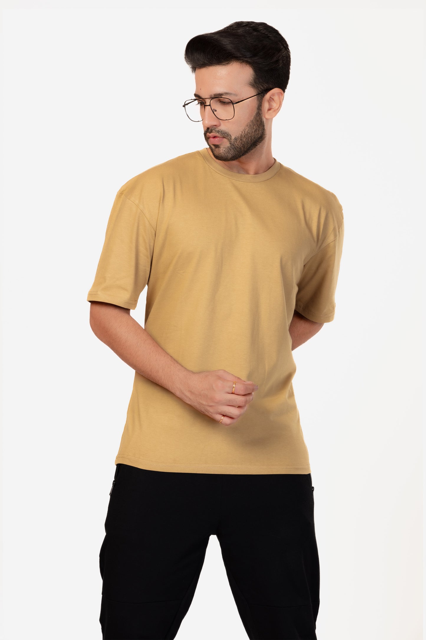 Urban Fit Oversize Essential T-shirt - Sand - keos.life