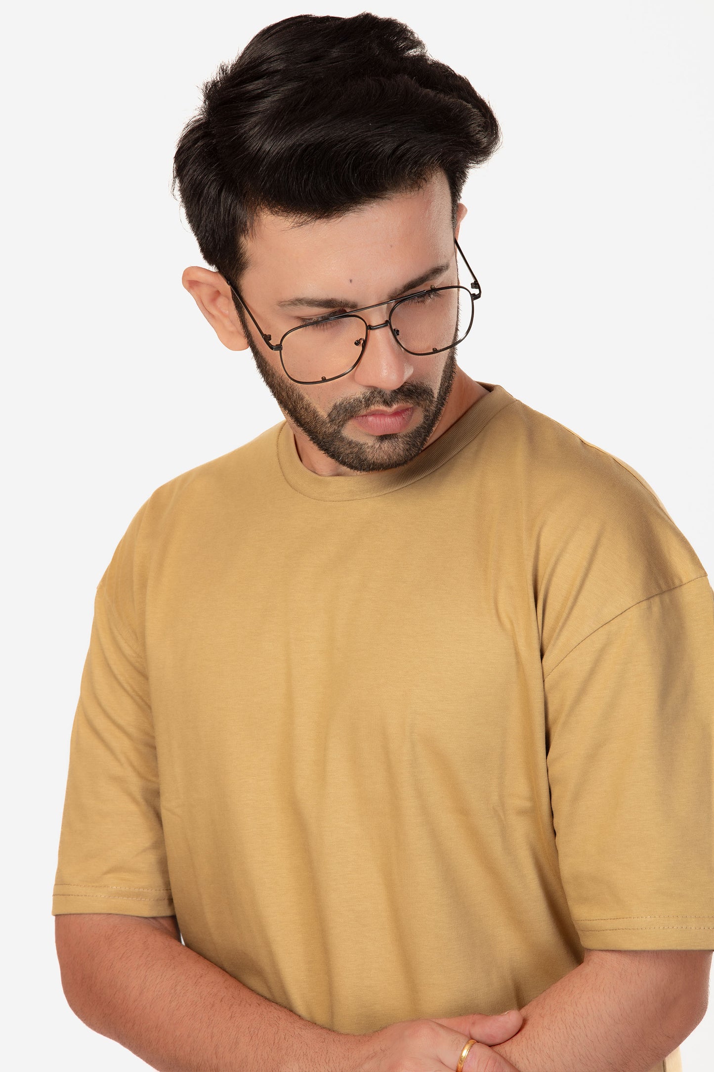 Urban Fit Oversize Essential T-shirt - Sand - keos.life