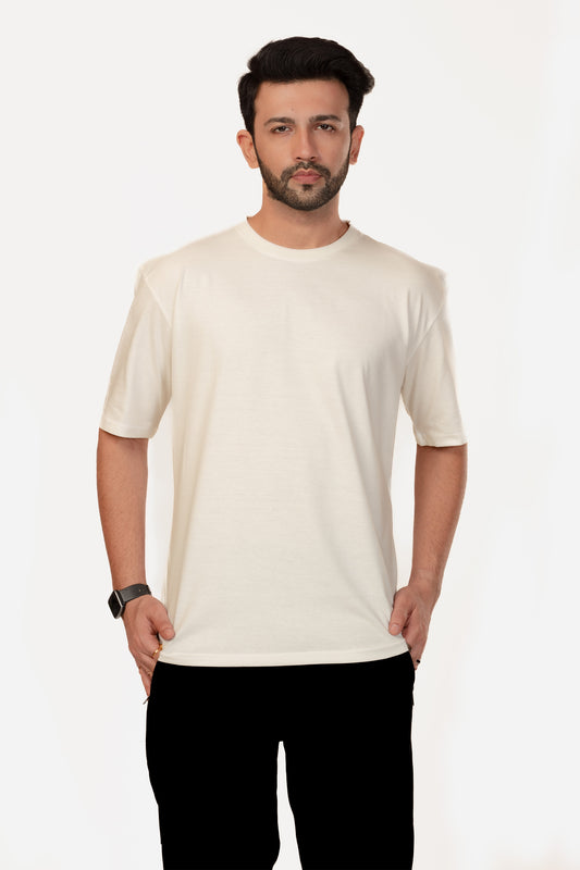 Urban Fit Oversize Essential T-shirt - Off-White - keos.life