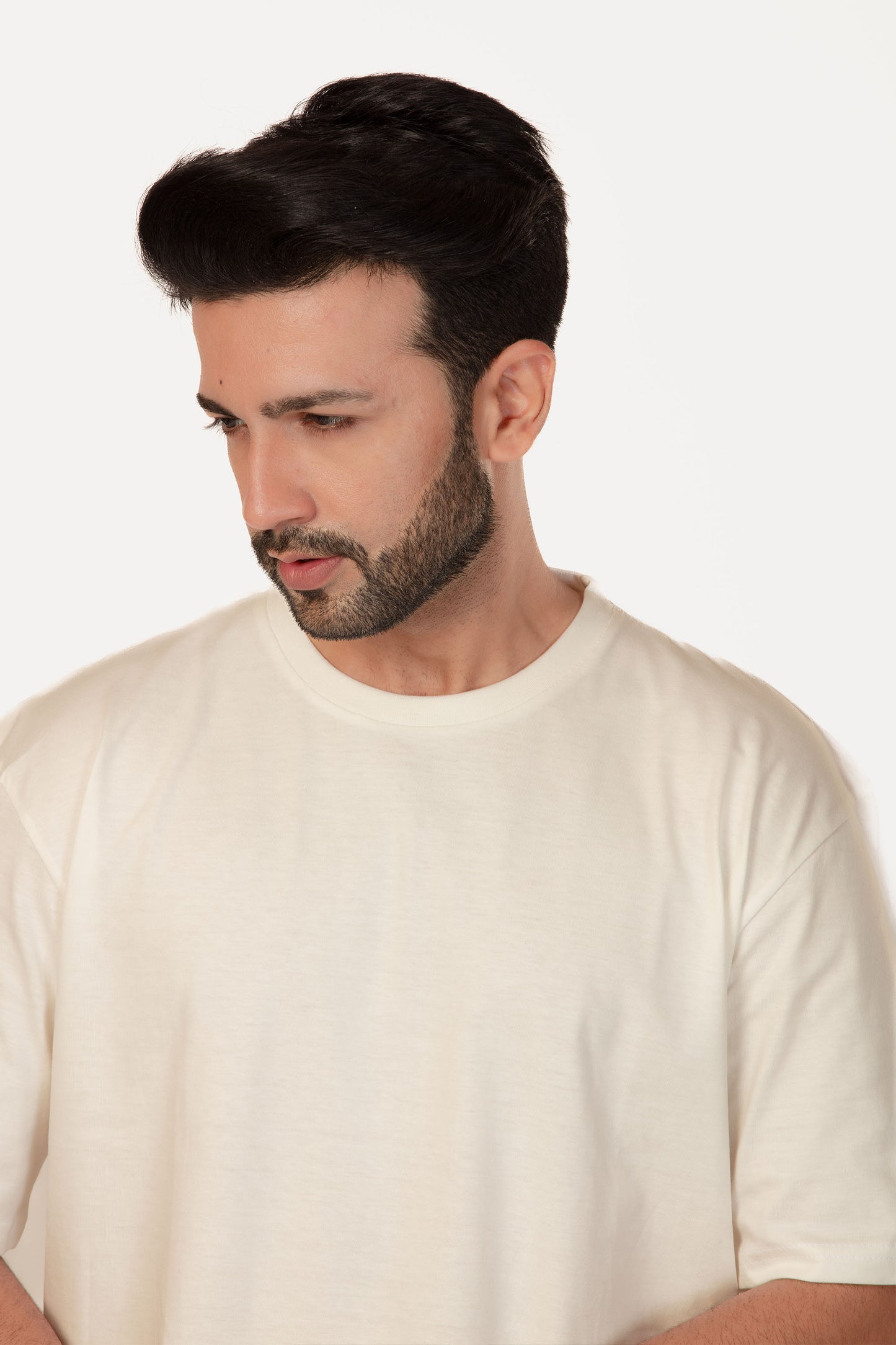 Urban Fit Oversize Essential T-shirt - Off-White - keos.life