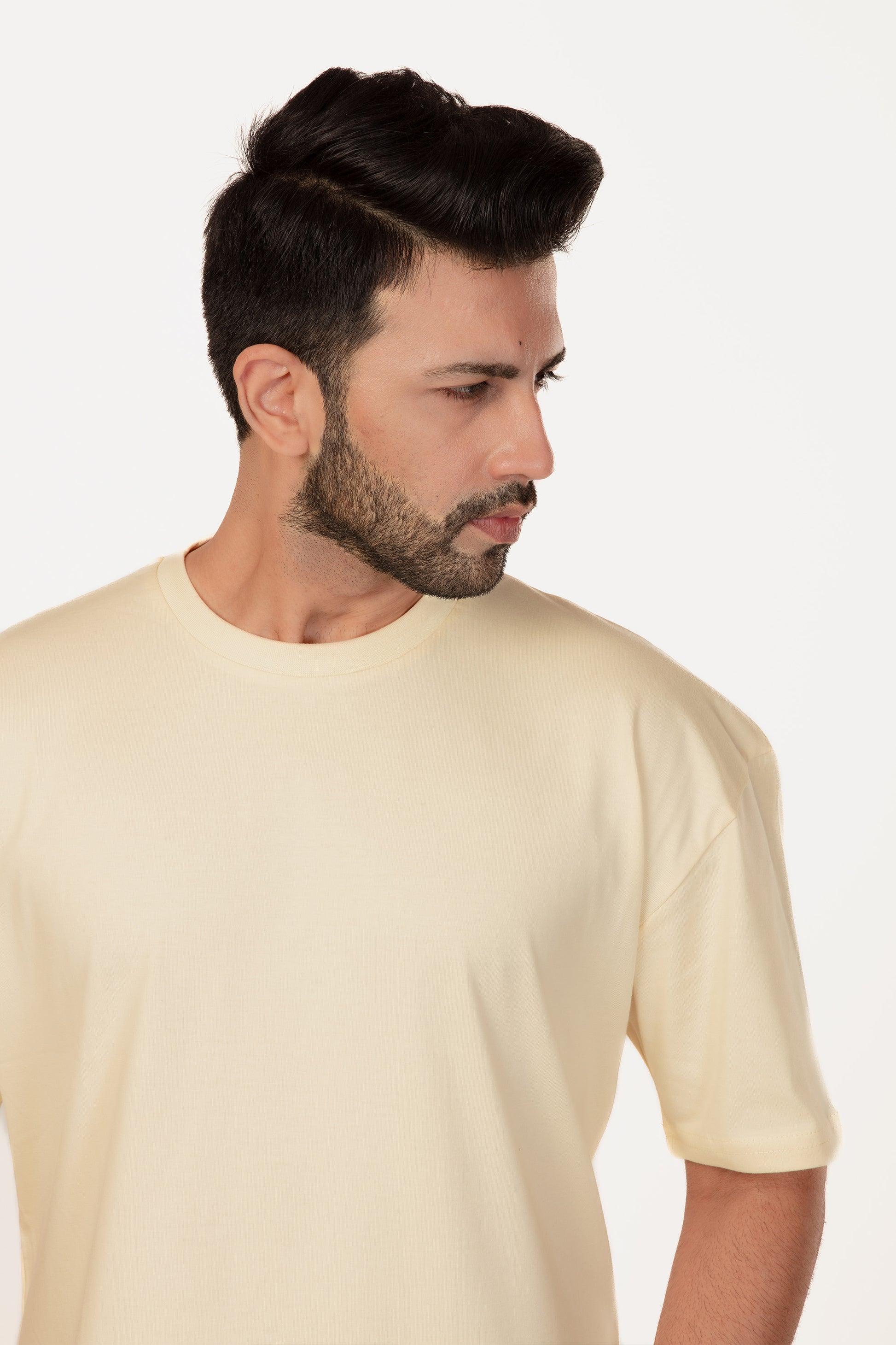 Urban Fit Oversized Essential T-shirt - Crème - keos.life