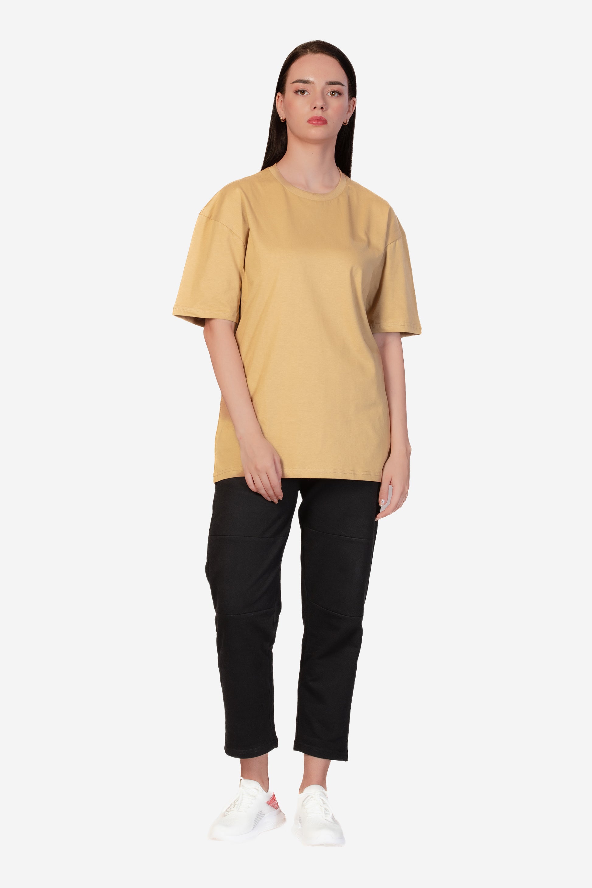 Urban Fit Oversize Essential T-shirt - Sand - keos.life