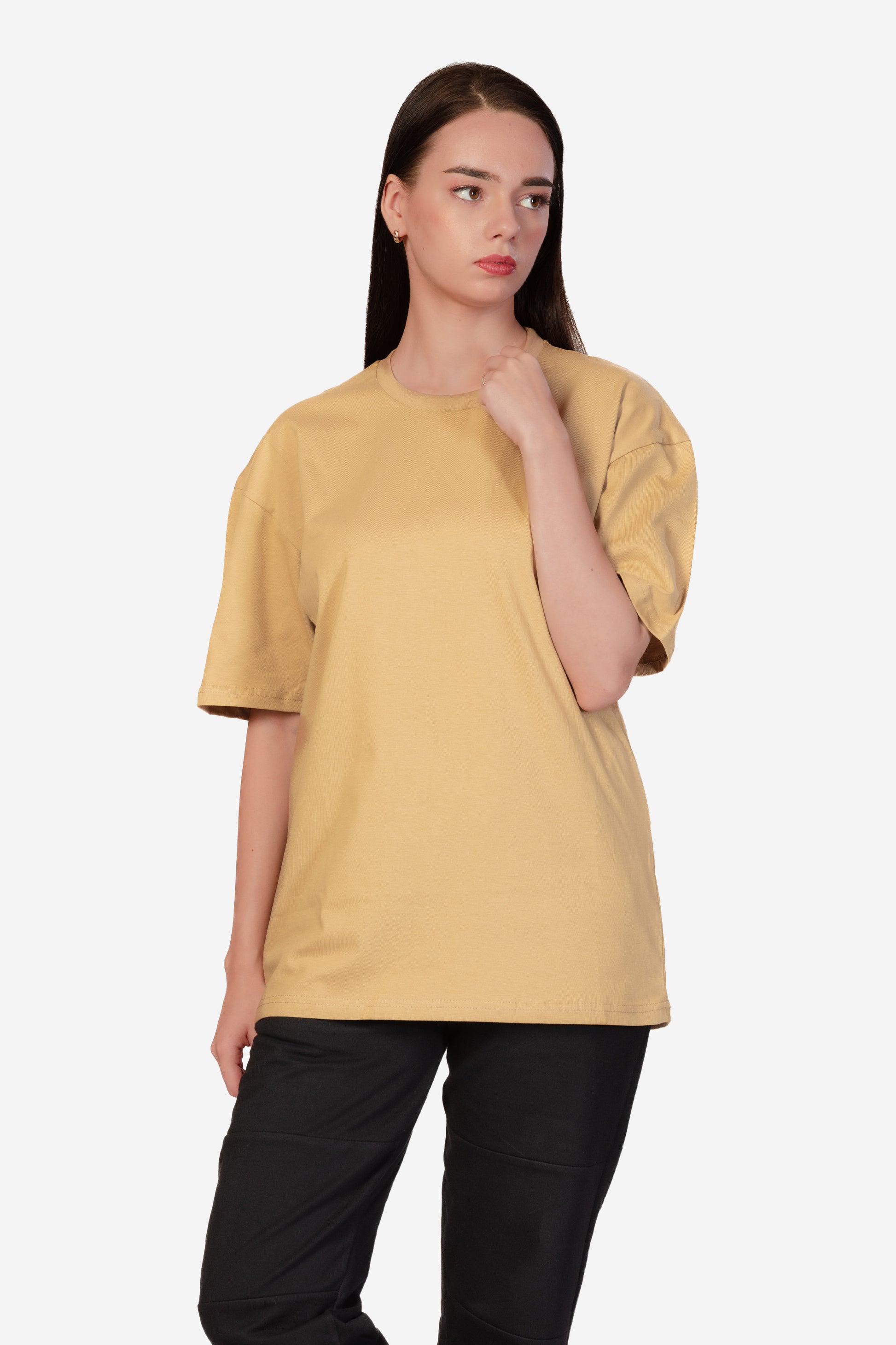 Urban Fit Oversize Essential T-shirt - Sand - keos.life