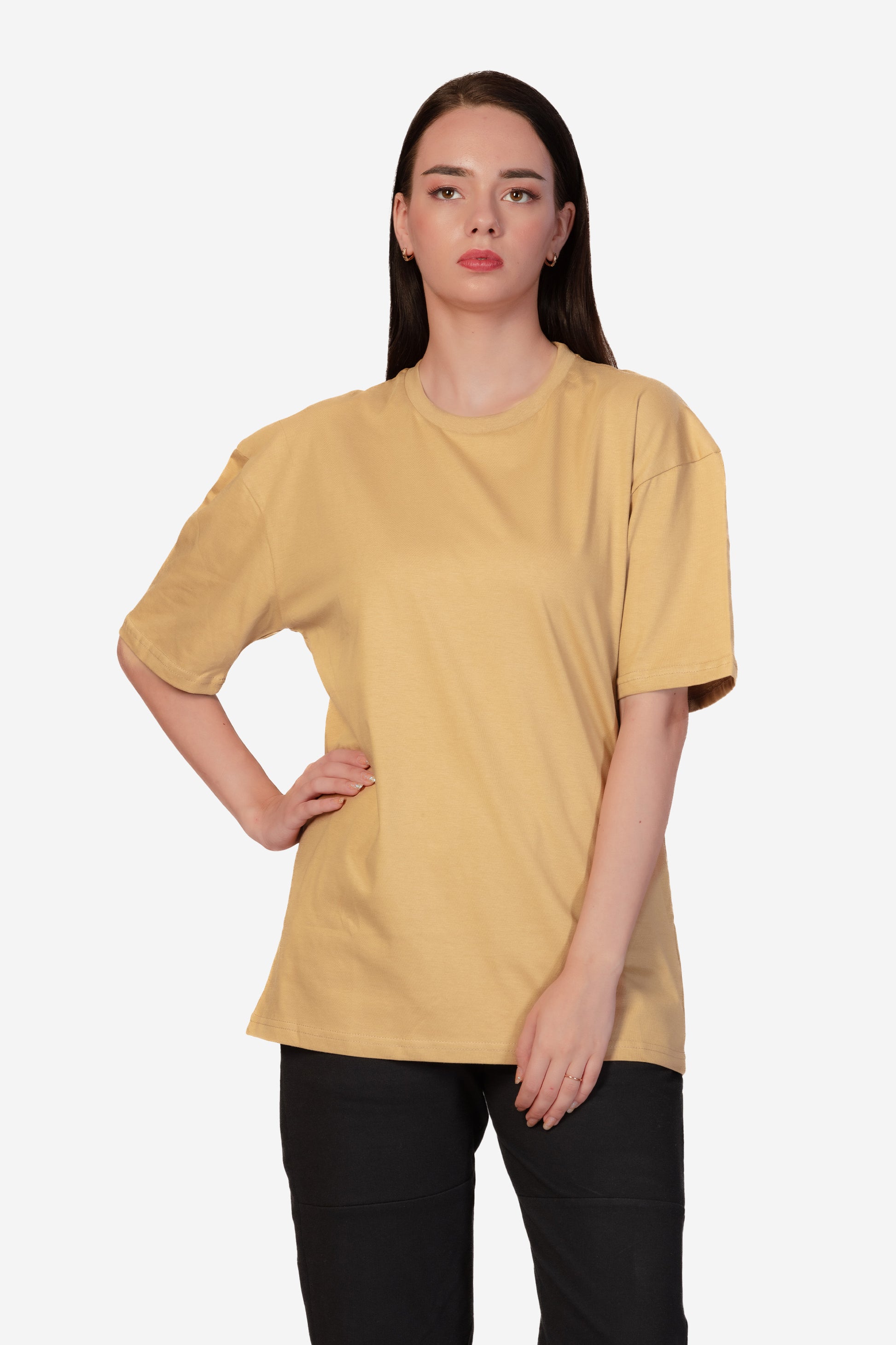 Urban Fit Oversize Essential T-shirt - Sand - keos.life