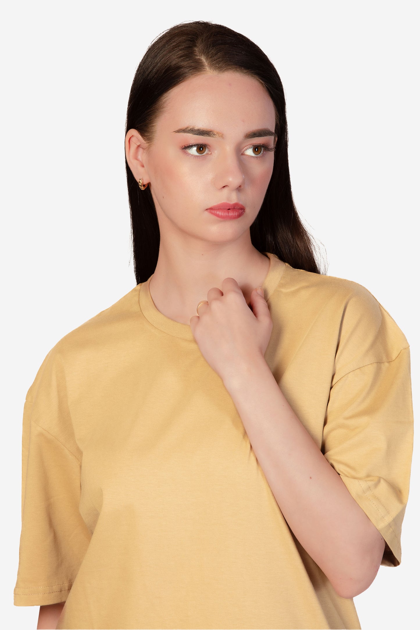 Urban Fit Oversize Essential T-shirt - Sand - keos.life