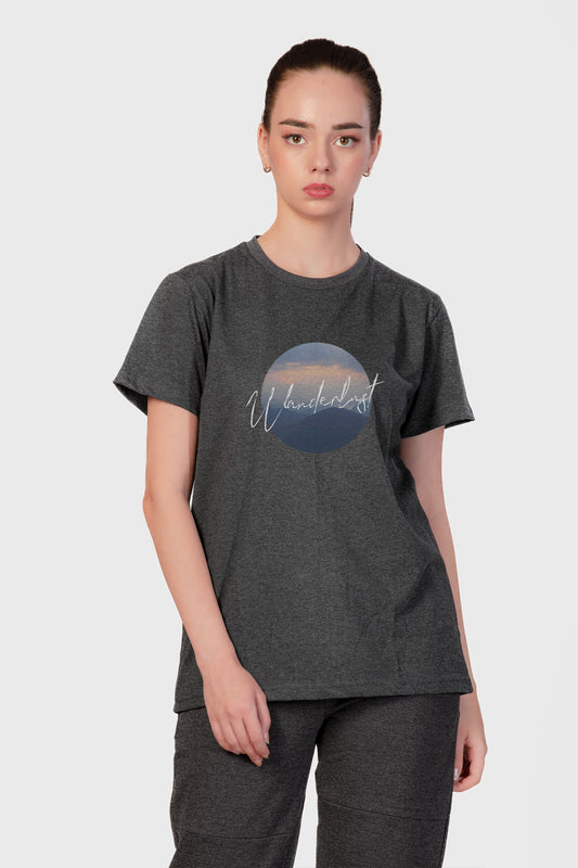 Wanderlust - Melange Cotton T-shirt - keos.life