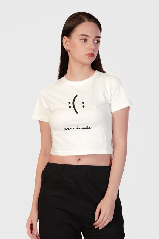 You Decide Organic Cotton Crop Top - keos.life