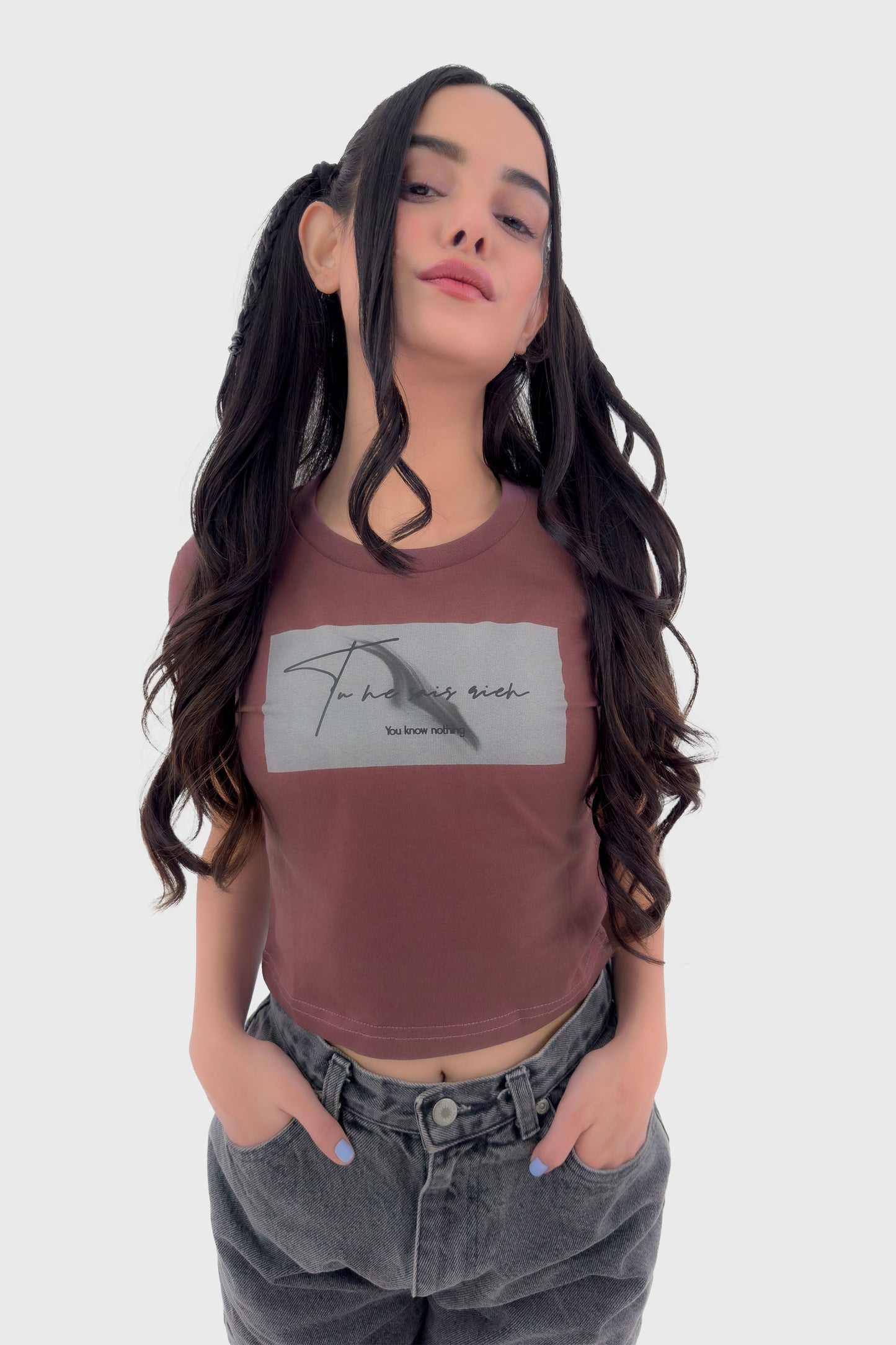 You Know Nothing Organic Cotton Crop Top - keos.life