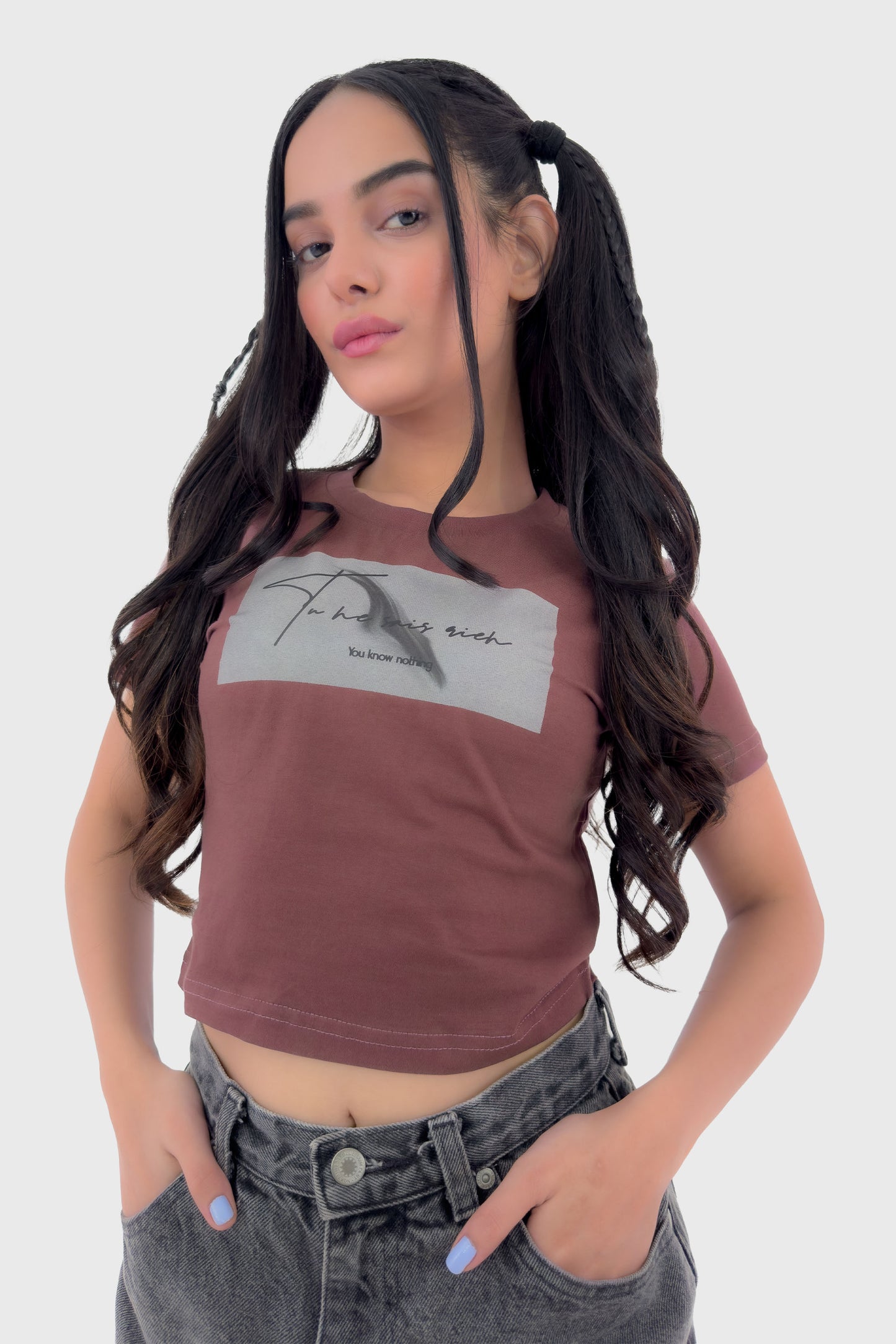 You Know Nothing Organic Cotton Crop Top - keos.life