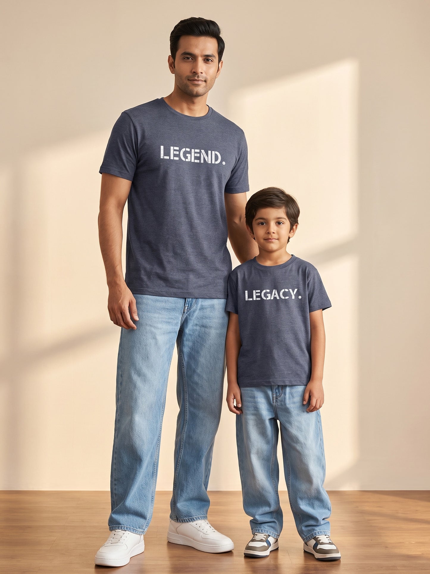 mini & Me Matching T-Shirts – “Legend & Legacy” (Pack of 2)