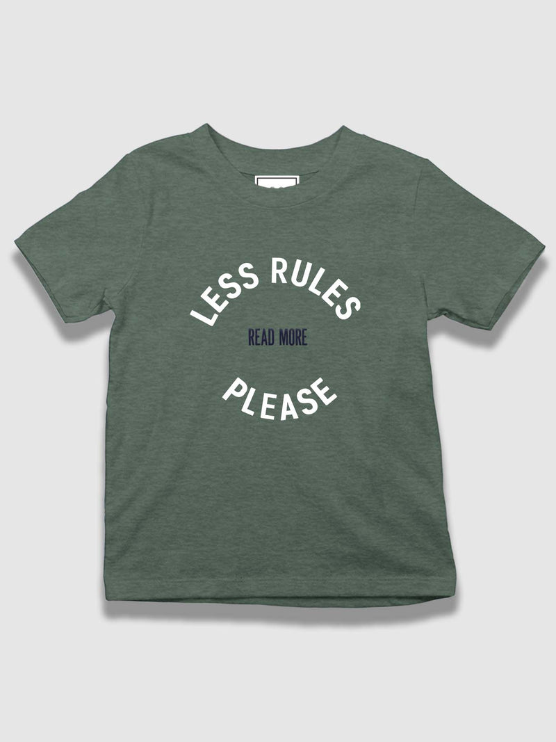 mini Less Rules Please Organic Cotton T-shirt