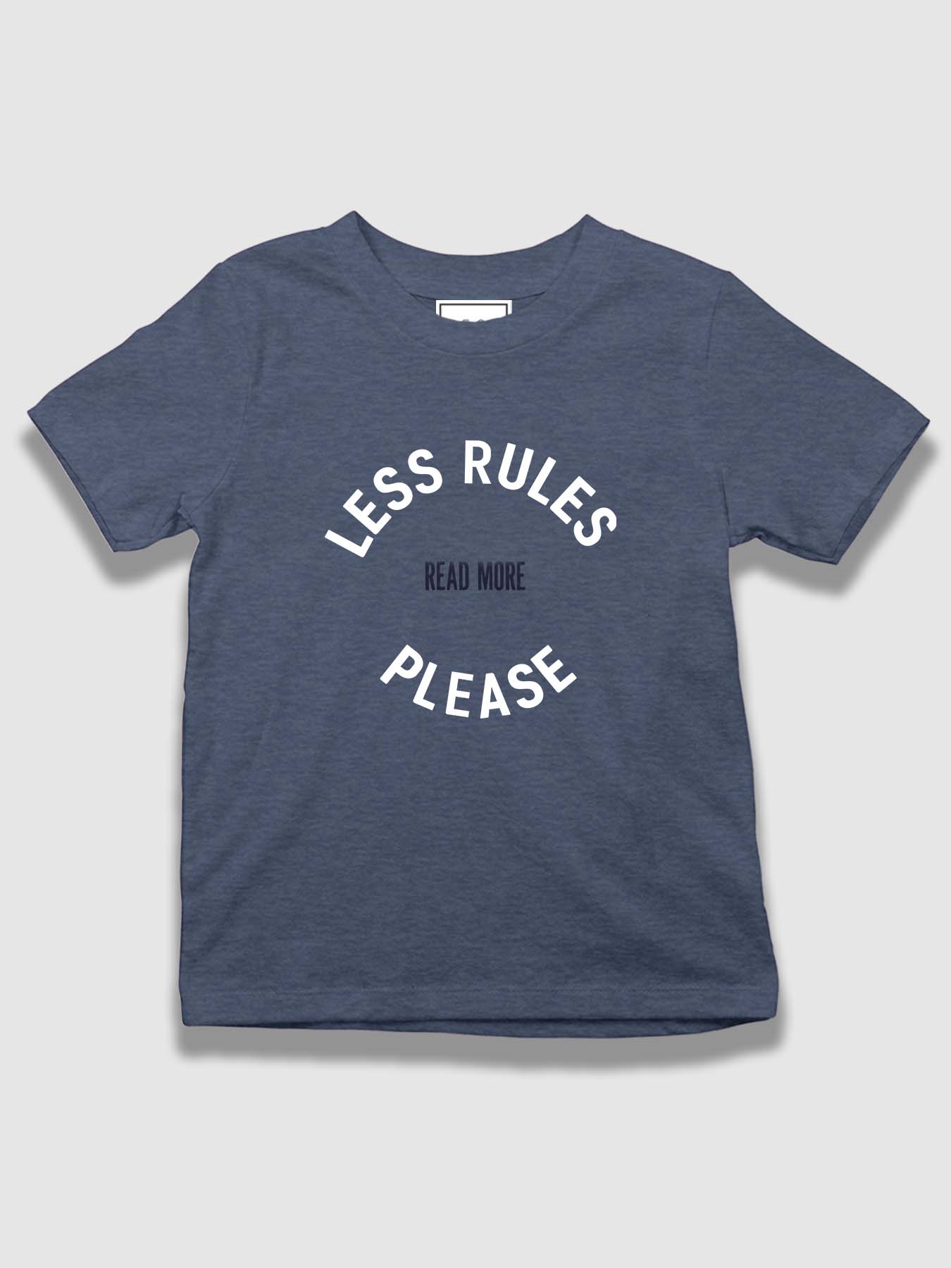 mini Less Rules Please Organic Cotton T-shirt - keos.life