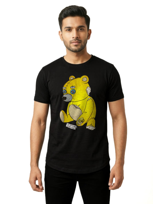 Organic Cotton Graphic T-Shirt – Life's Unbearable | Longline Fit