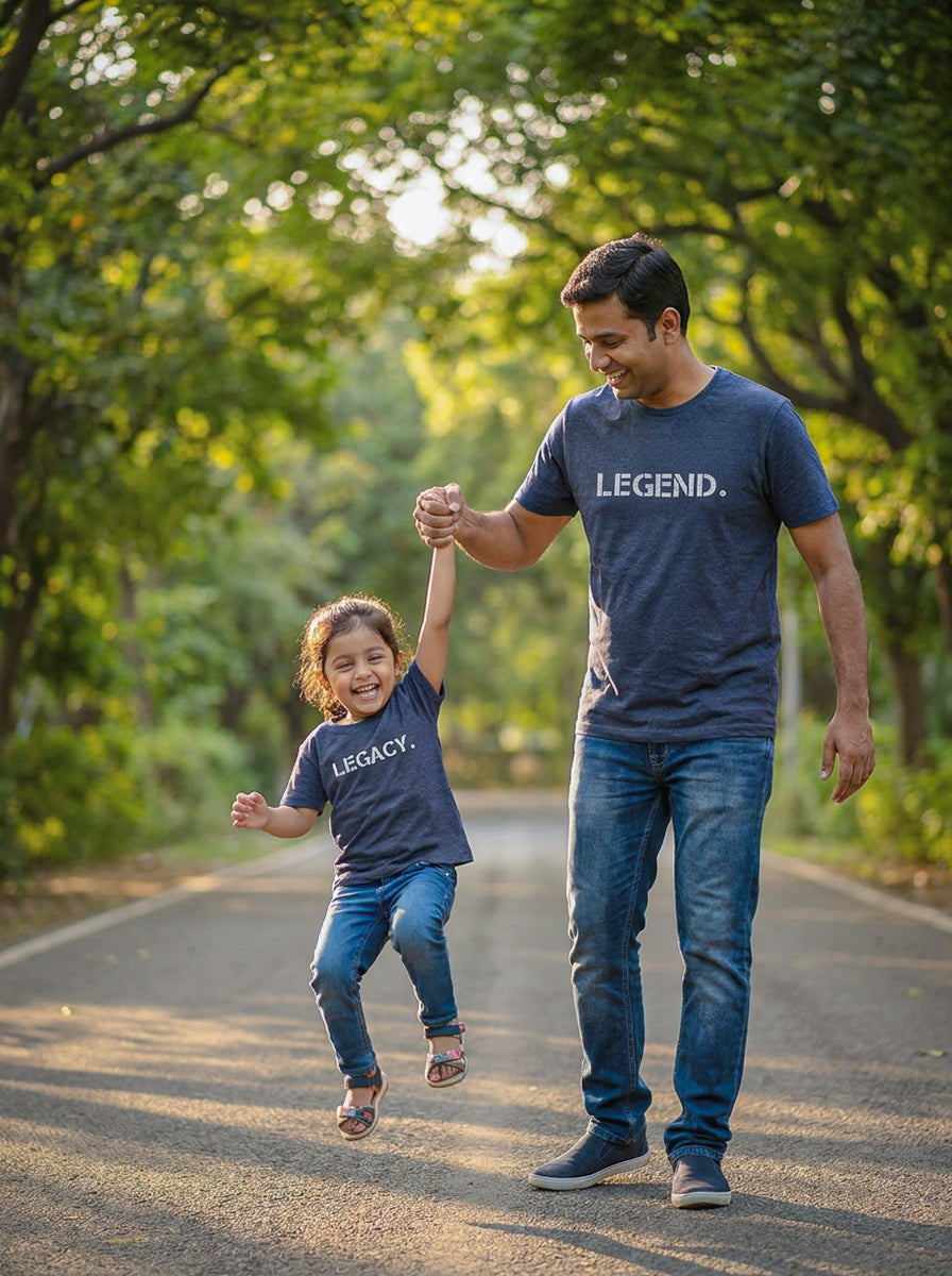 mini & Me Matching T-Shirts – “Legend & Legacy” (Pack of 2) 1121