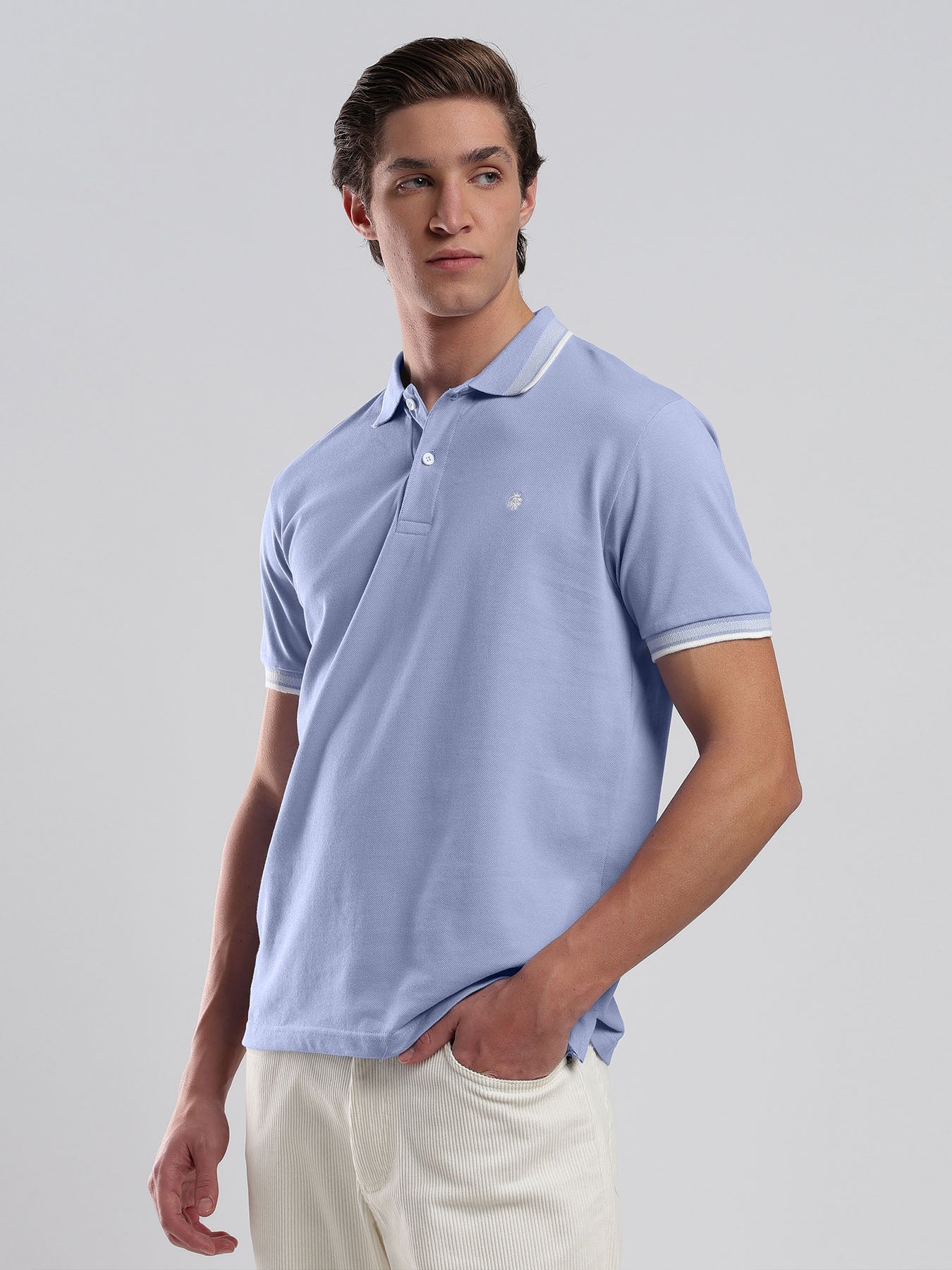 Light Blue Men's Polo