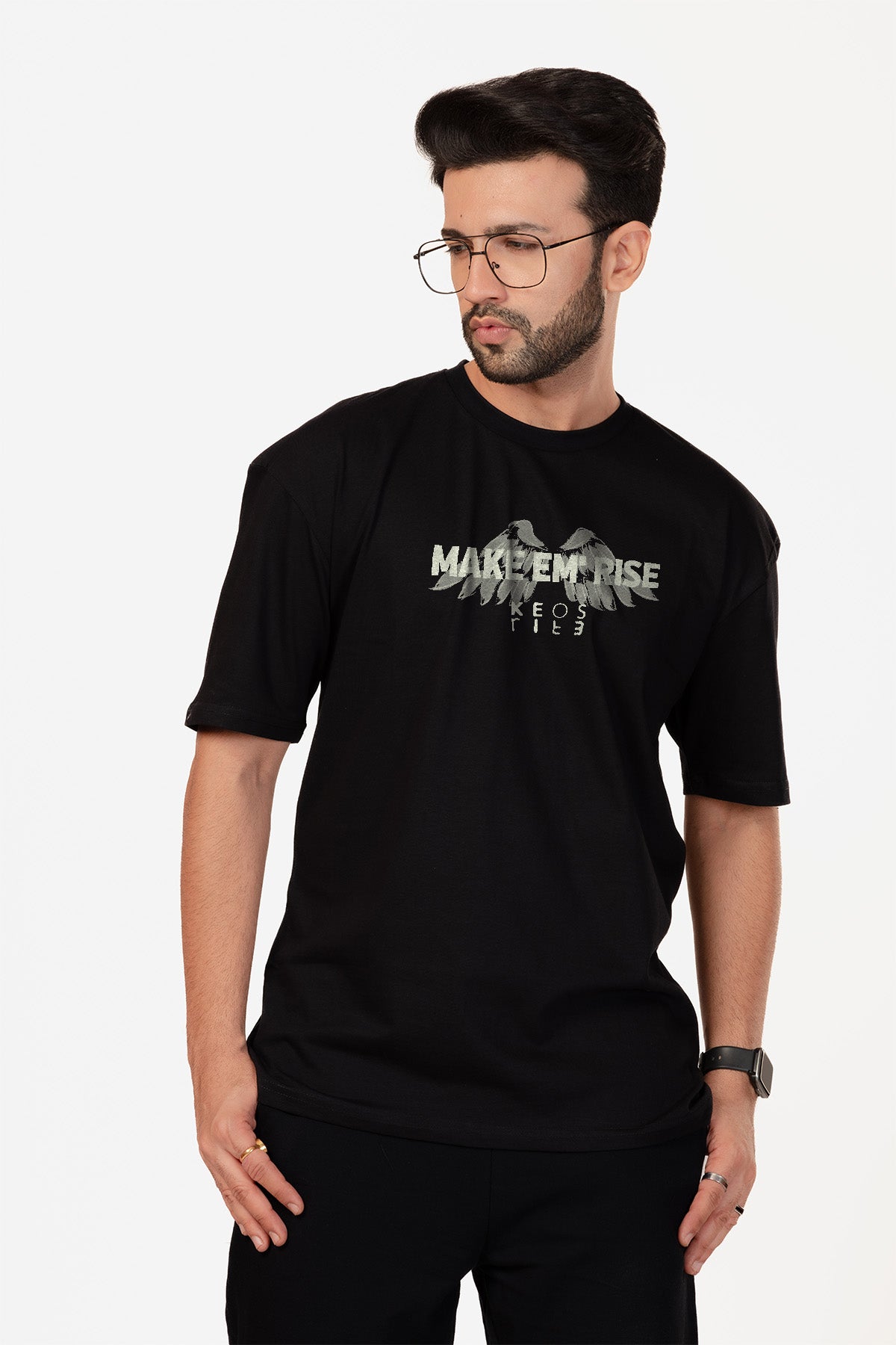 Make Em' Rise Urban Fit Oversize Graphic T-shirt