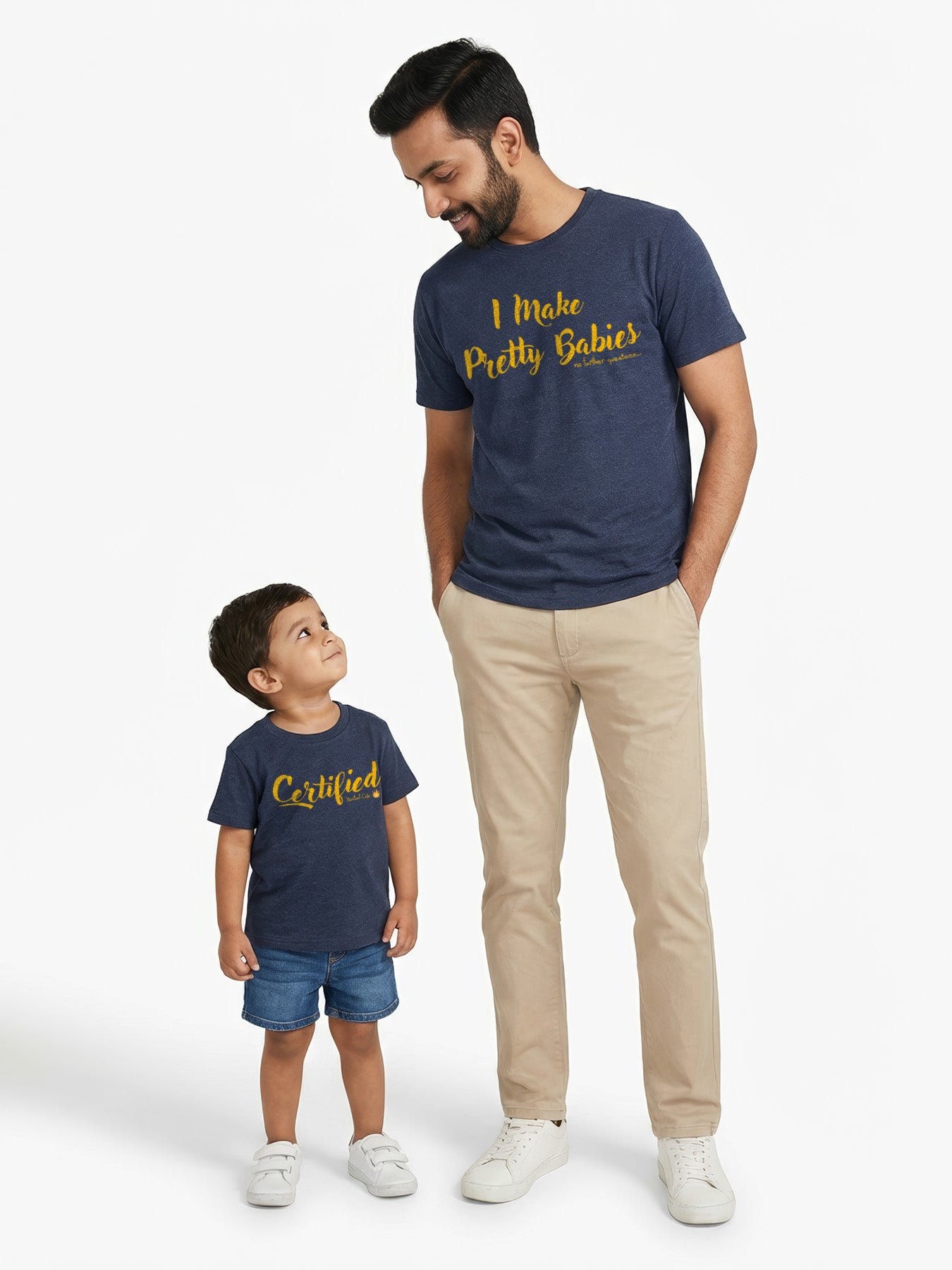 mini & Me Matching T-Shirts – “I Make Pretty Babies” (Pack of 2)