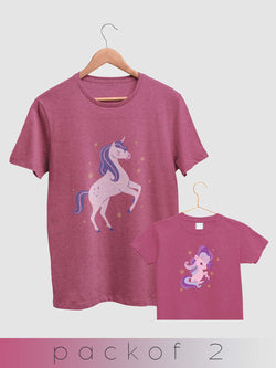 mini & Me Unicorn Pink - Pack of 2