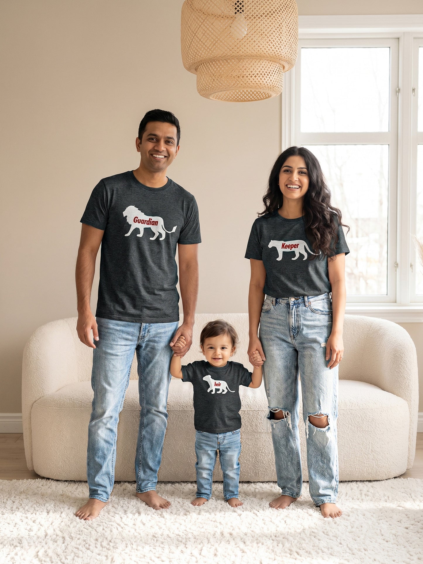 mini & Me Matching T-Shirts – “King's Pride” (Pack of 3