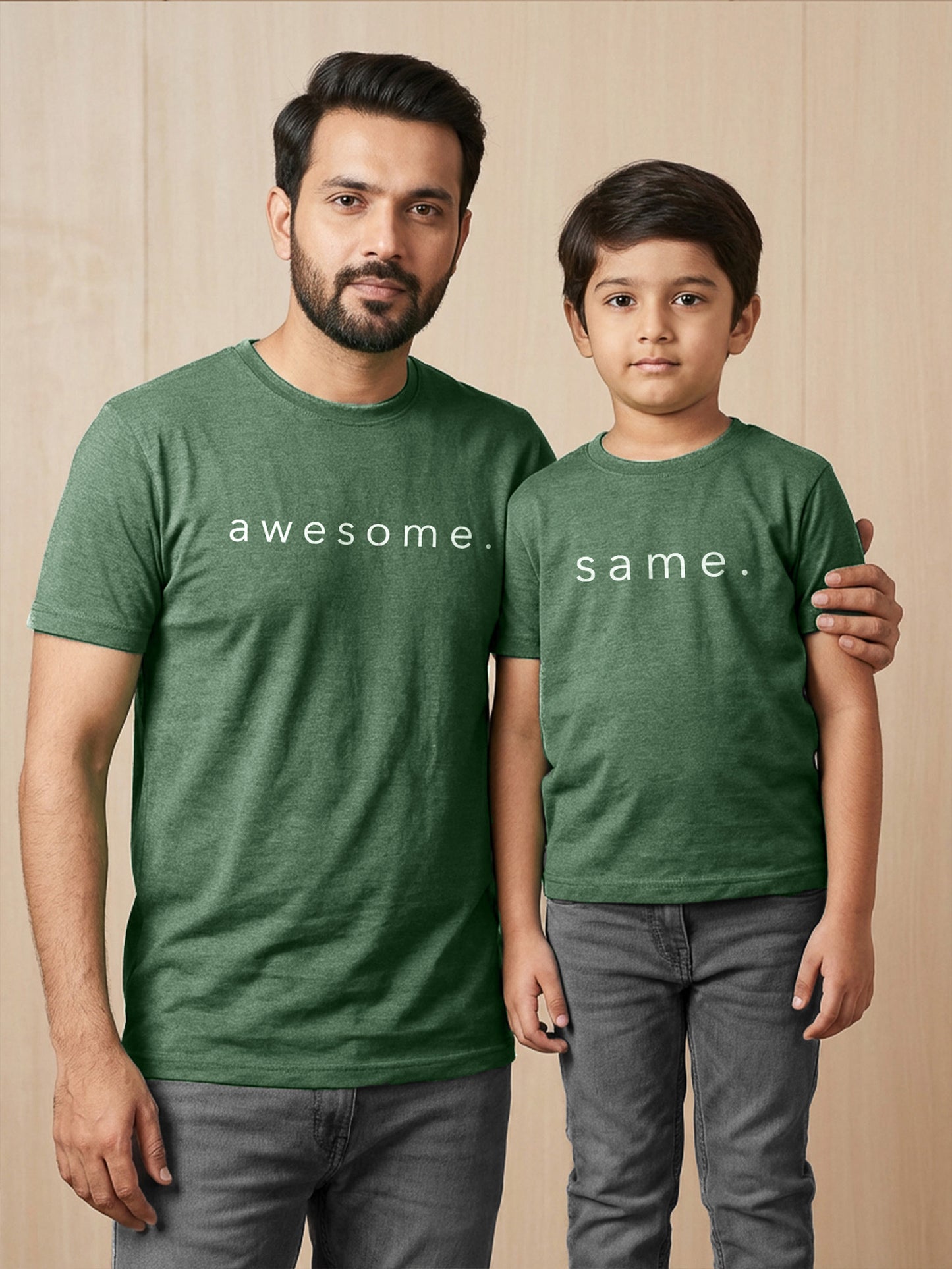 Father & Son matching graphic tees by Keos