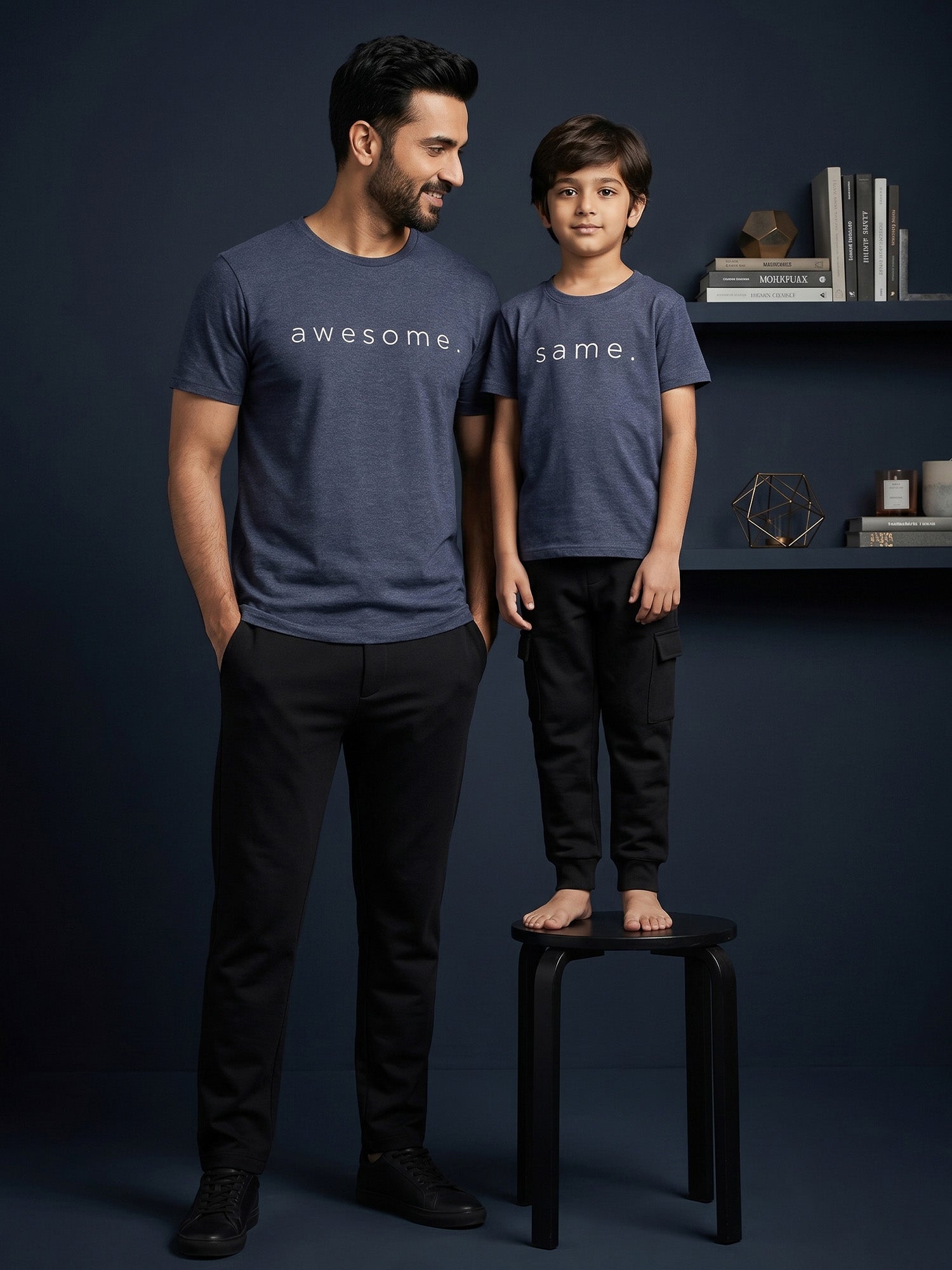 Father & Son matching graphic tees by Keos